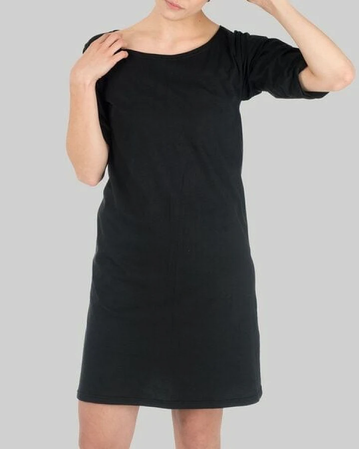 KOLO Berlin Kleid Croix aus Bio-Baumwolle - schwarz - unisex