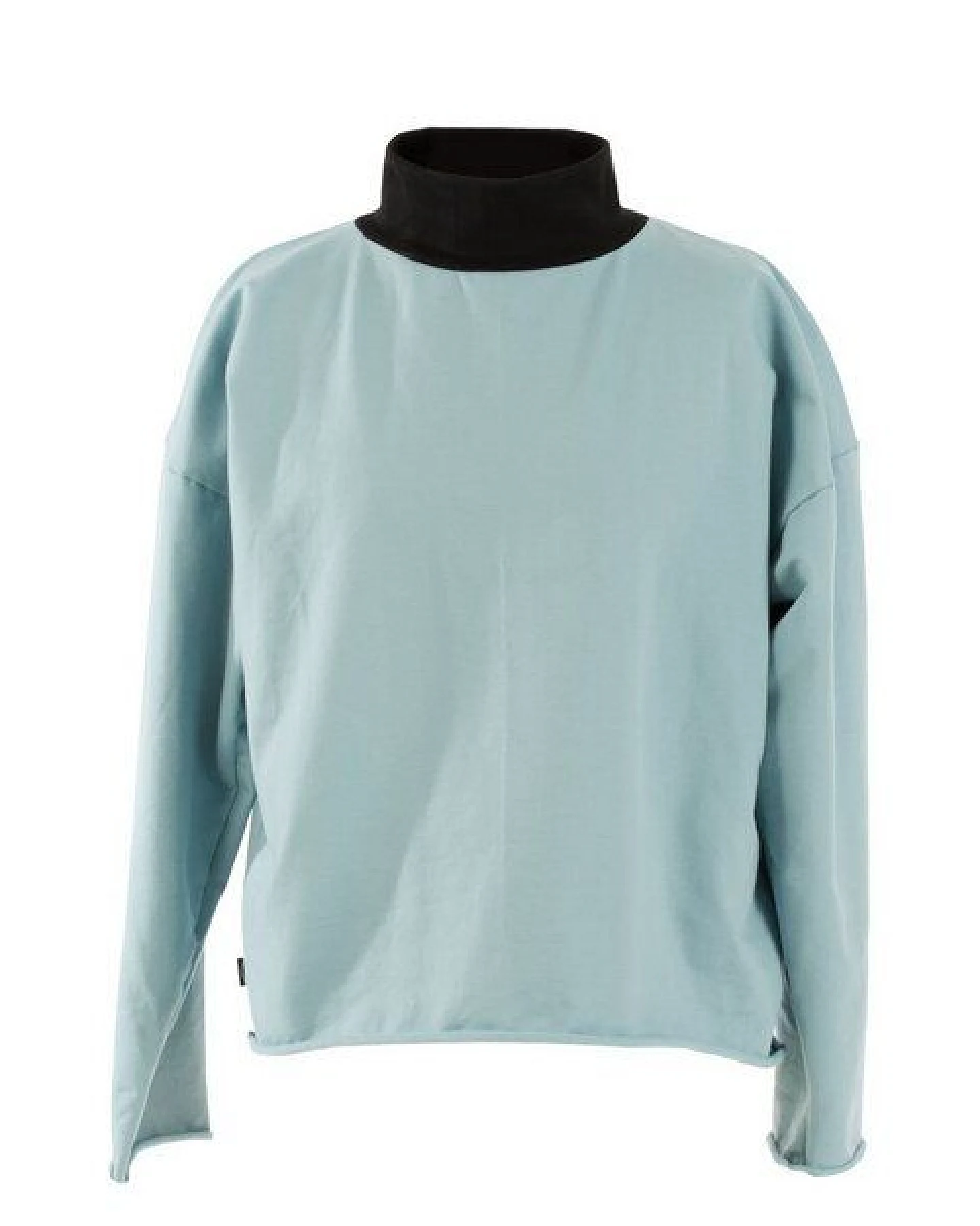 KOLO Berlin Kragenpullover Lil aus Bio-Baumwolle - schwarz / frost - unisex – Ansicht 4