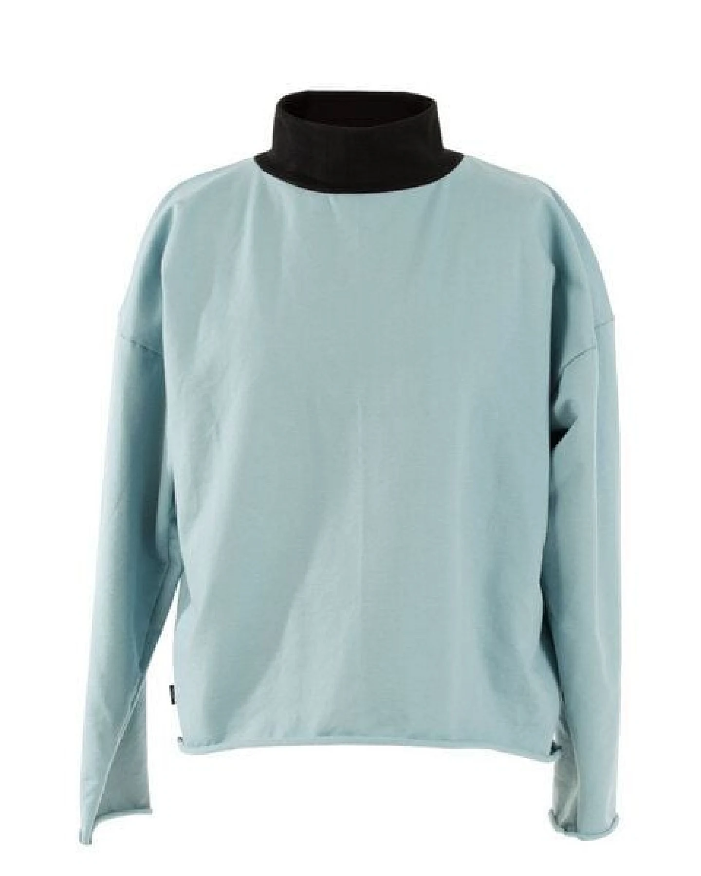 KOLO Berlin Kragenpullover Lil aus Bio-Baumwolle - schwarz / frost - unisex – Ansicht 3