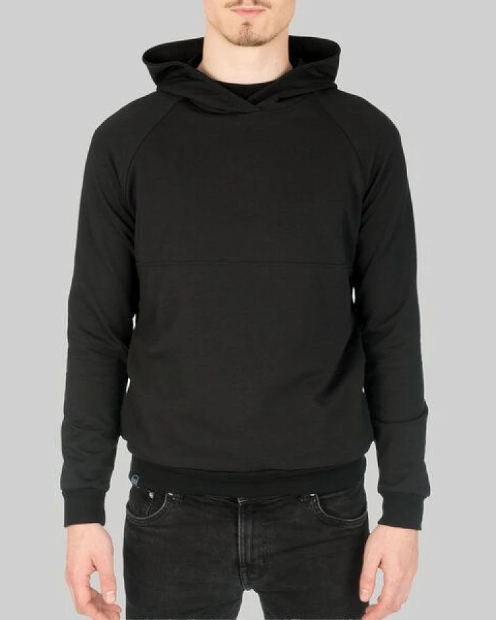 KOLO Berlin Hoodie Jas mit Bauchtasche aus Bio-Baumwolle - schwarz - unisex