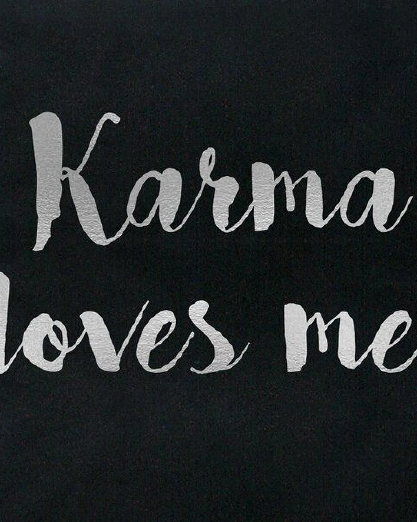 GARY MASH Baumwolltasche Karma loves me. – Ansicht 2