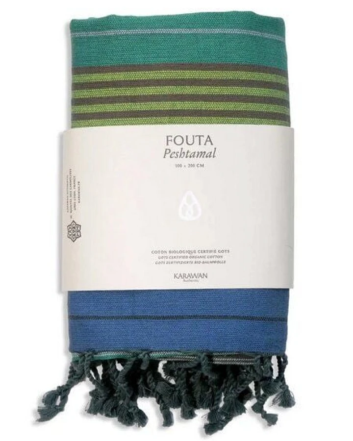 Karawan authentic Fouta / Hammamtuch aus Biobaumwolle