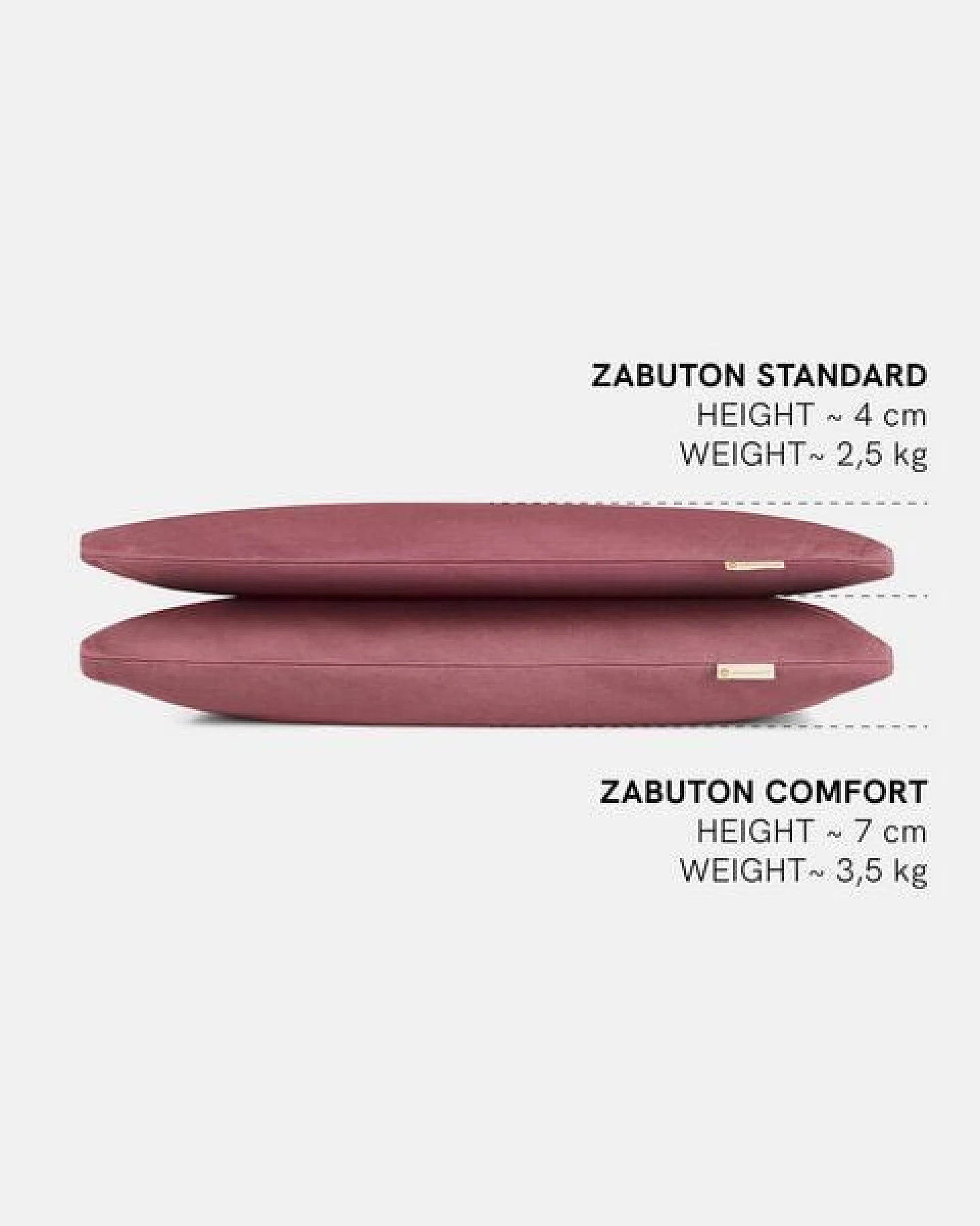 Lotuscrafts Meditationsmatte Zabuton Deluxe - Extra Dick - GOTS Zertifiziert – Ansicht 4
