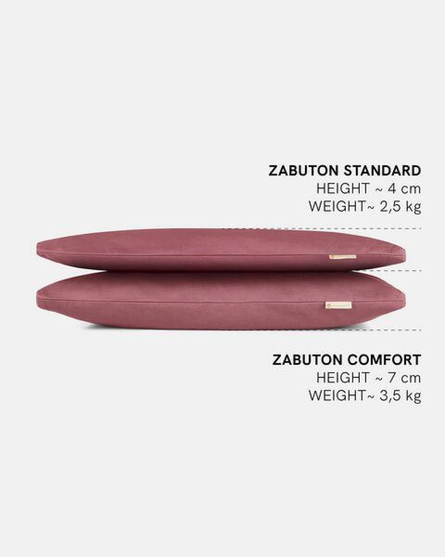 Lotuscrafts Meditationsmatte Zabuton Deluxe - Extra Dick - GOTS Zertifiziert – Ansicht 4