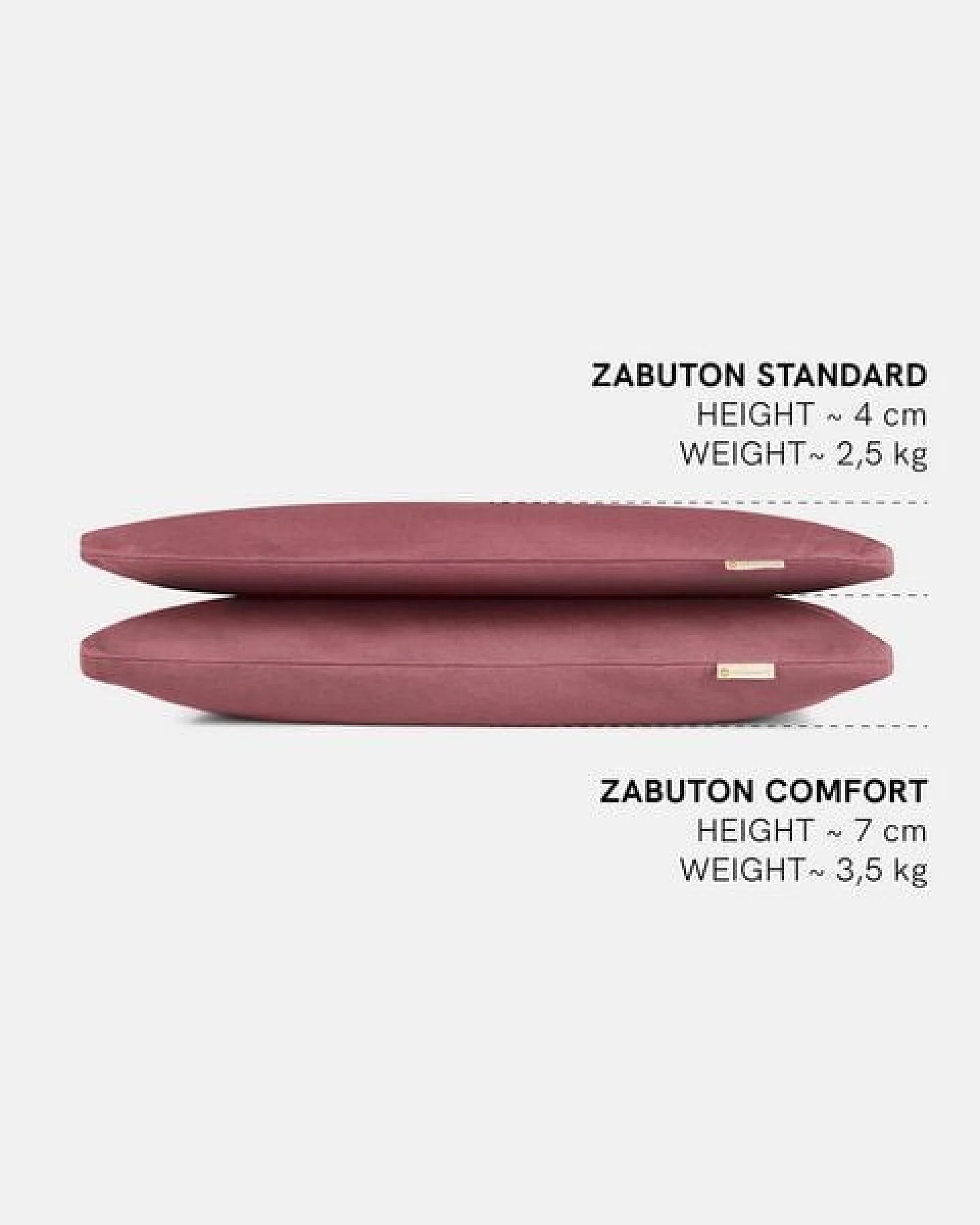 Lotuscrafts Meditationsmatte Zabuton Standard - GOTS Zertifiziert – Ansicht 4