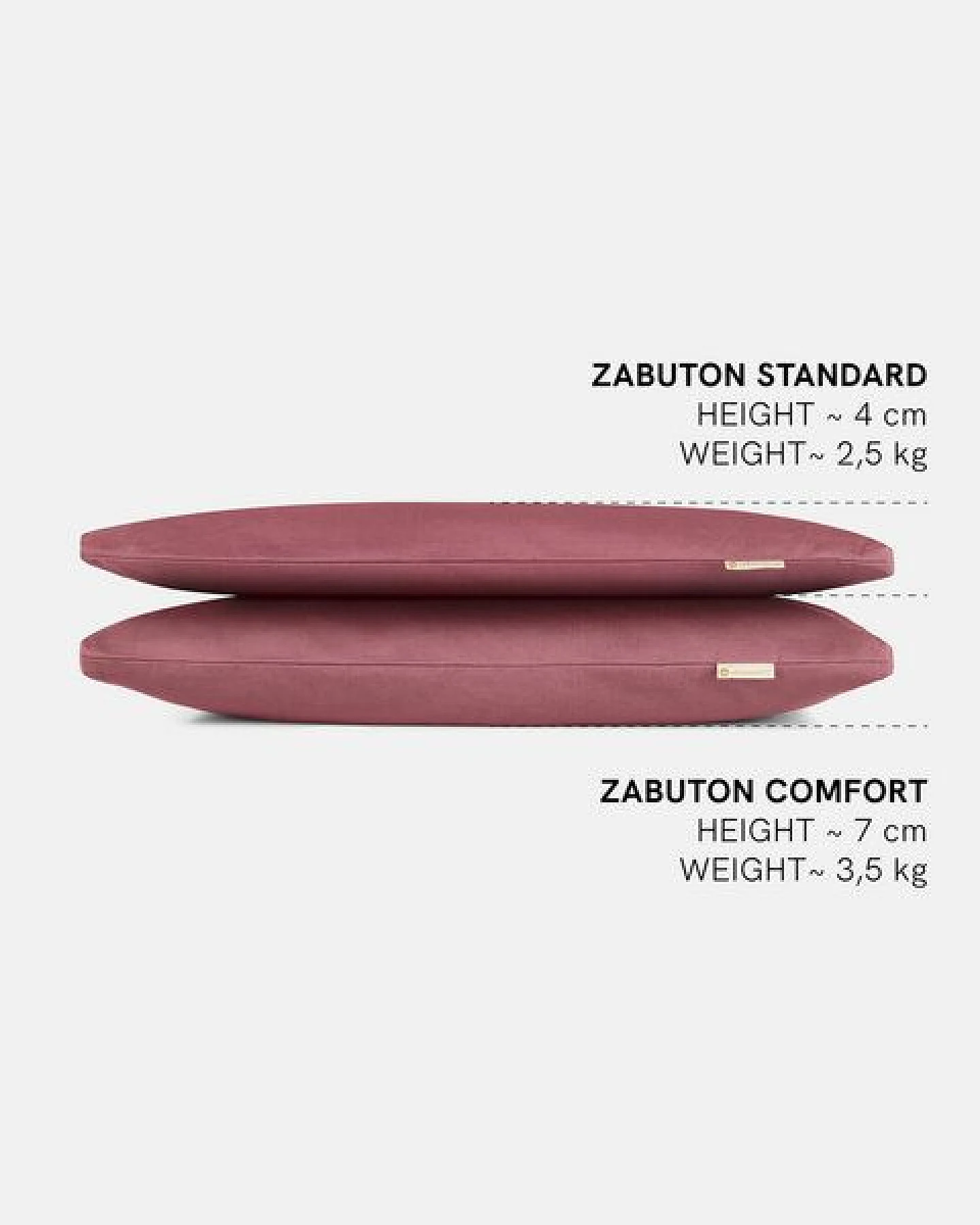 Lotuscrafts Meditationsmatte Zabuton Standard - GOTS Zertifiziert – Ansicht 4
