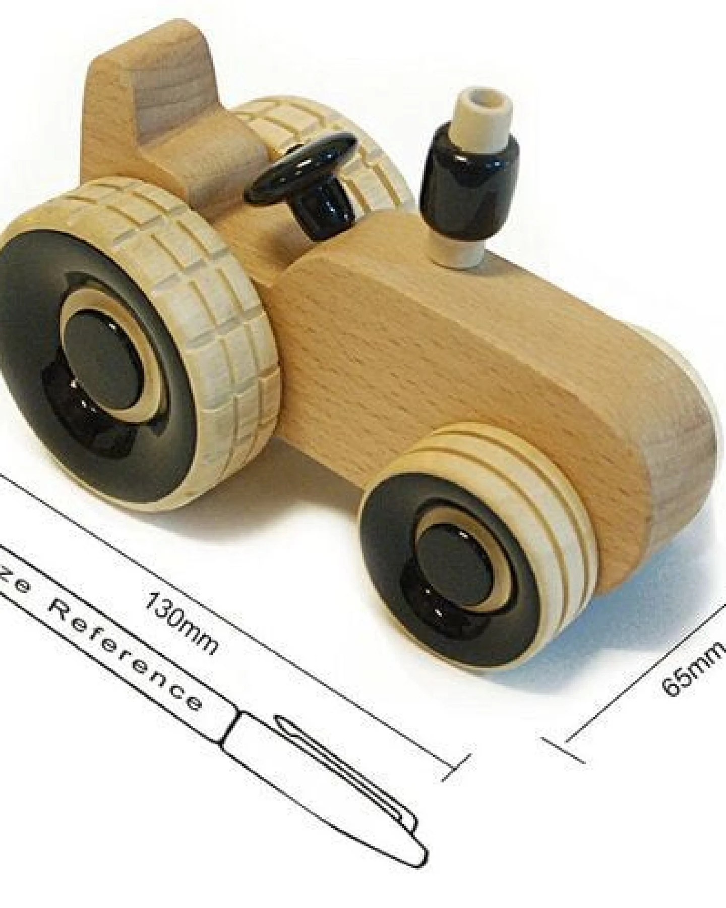 Maya Organic Holztraktor – Ansicht 3