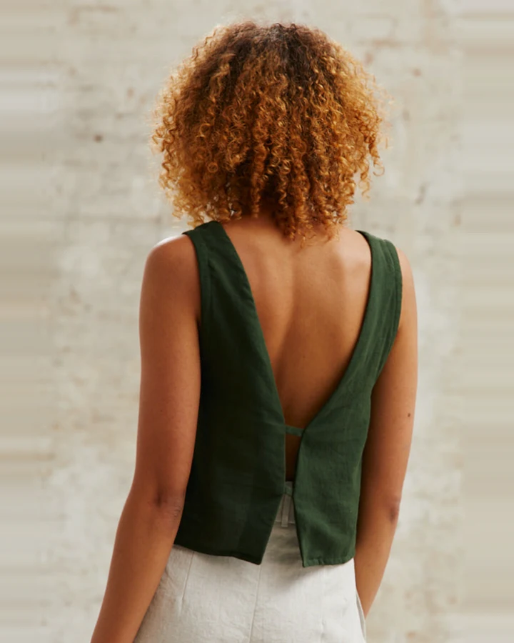 Jyoti - Fair Works Damen vegan Oben Kiran Olive