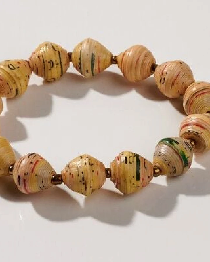 PEARLS OF AFRICA Perlenarmband aus Papierperlen "AFRICA 1ROW"