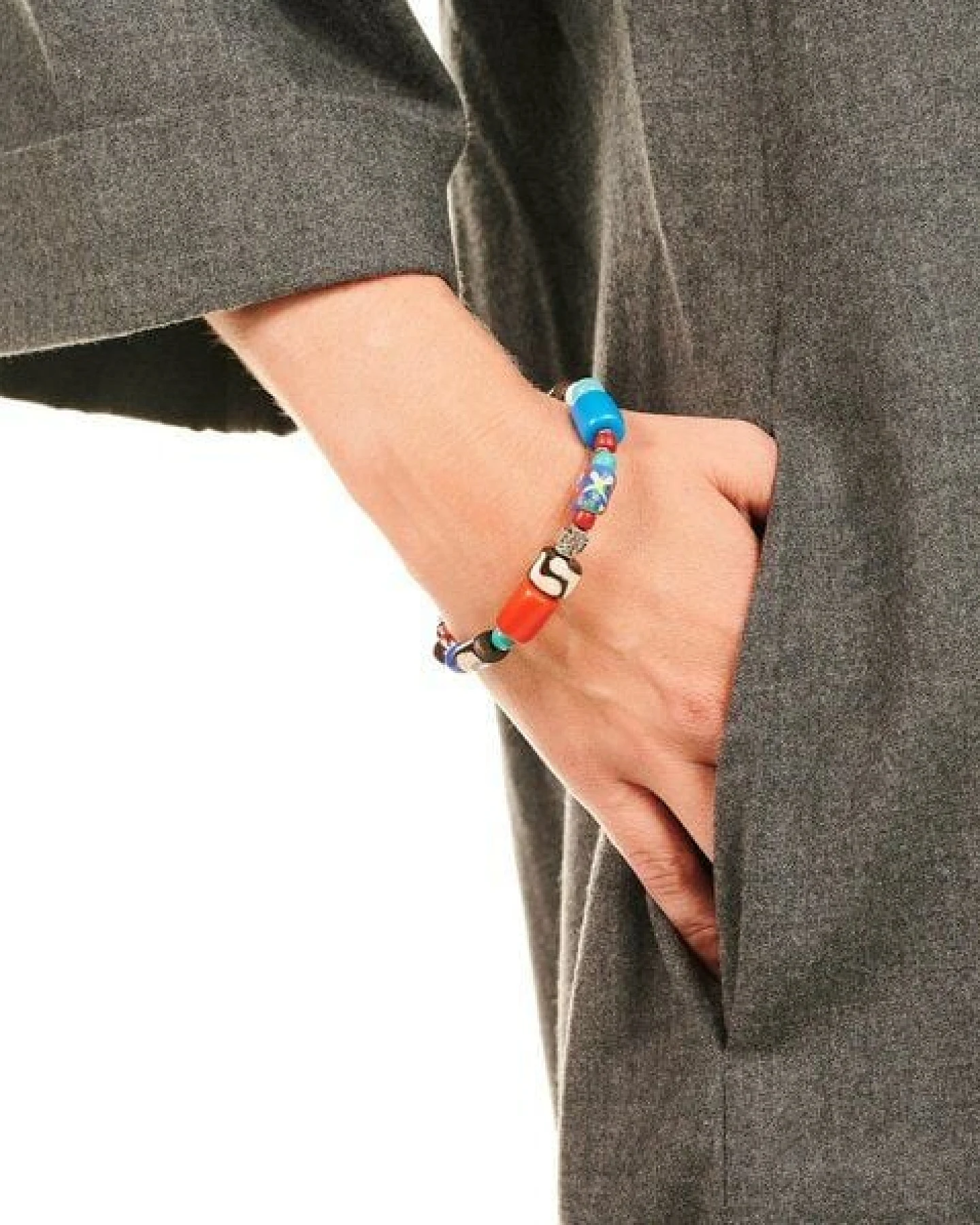 PEARLS OF AFRICA Armband aus afrikanischen Perlen „MAIDUGURI“ – Ansicht 4