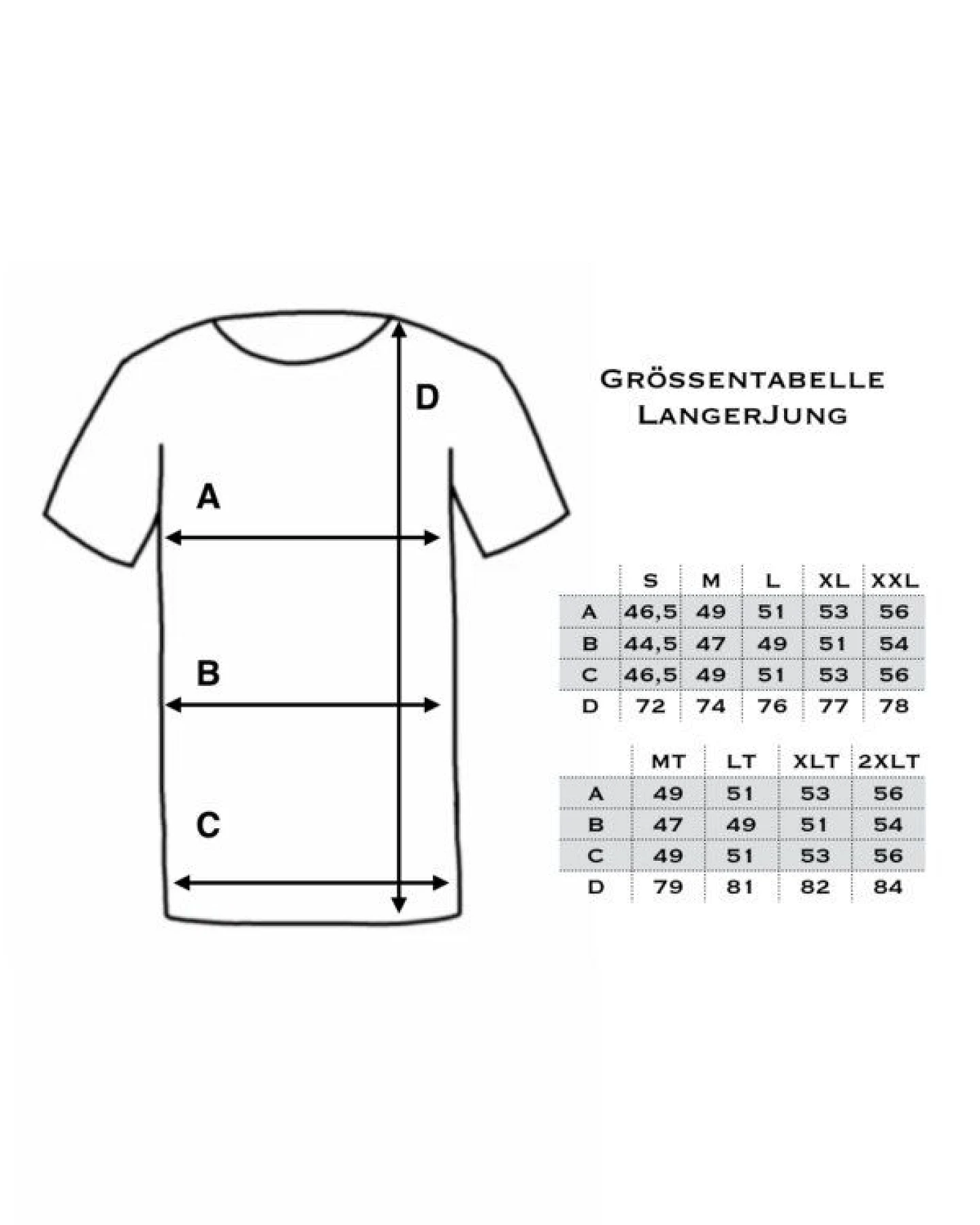 2er Pack - Extralange Basic Shirts slim fit - LANGER JUNG – Ansicht 3