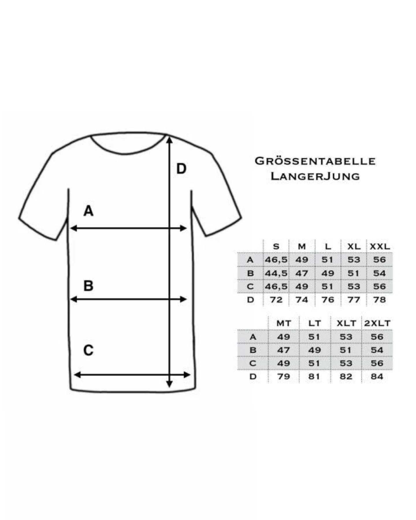 2er Pack - Extralange Basic Shirts slim fit - LANGER JUNG – Ansicht 3