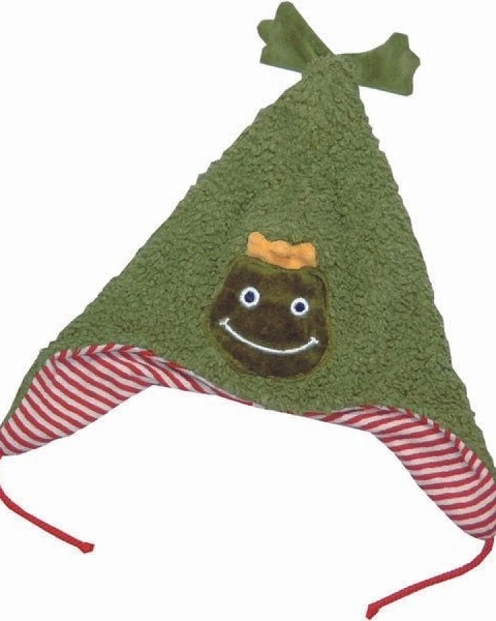 Pat und Patty Kindermütze "Frosch" ,100 % Baumwolle , Plüsch