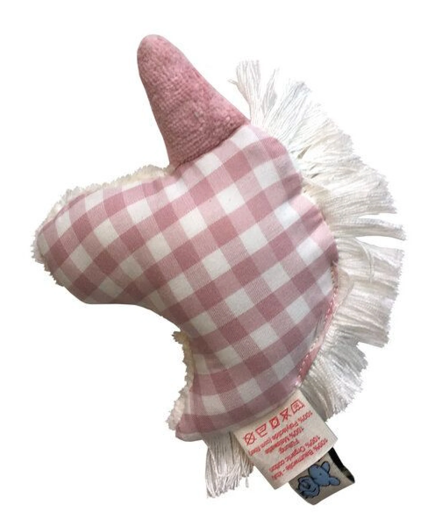 Pat und Patty Kuscheltier Greifling mit Rassel "Einhorn" Kopf , 100 % Baumwolle-kbA – Ansicht 2