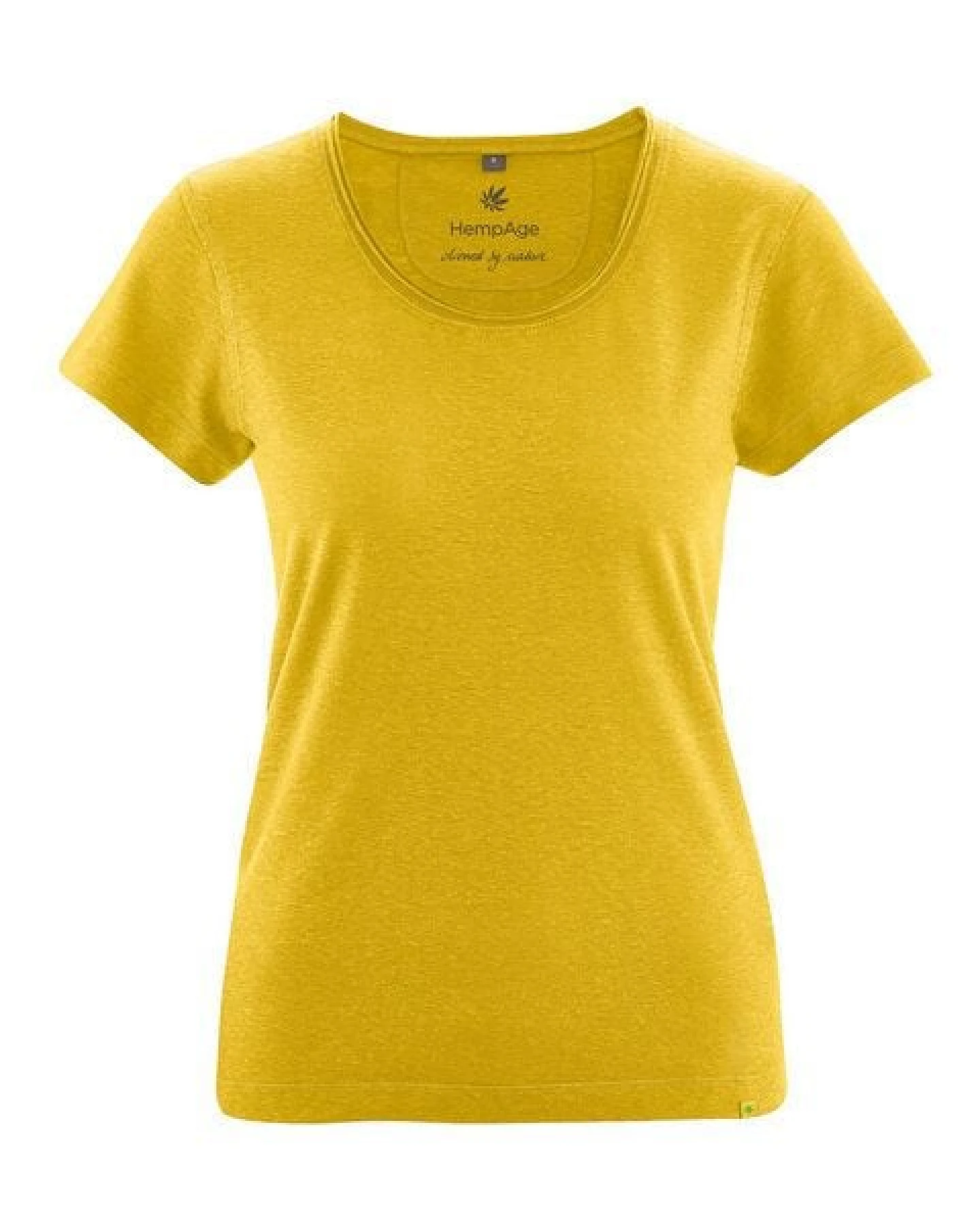 HempAge Damen T-Shirt mit Rollsaum Hanf/Bio-Baumwolle – Ansicht 2