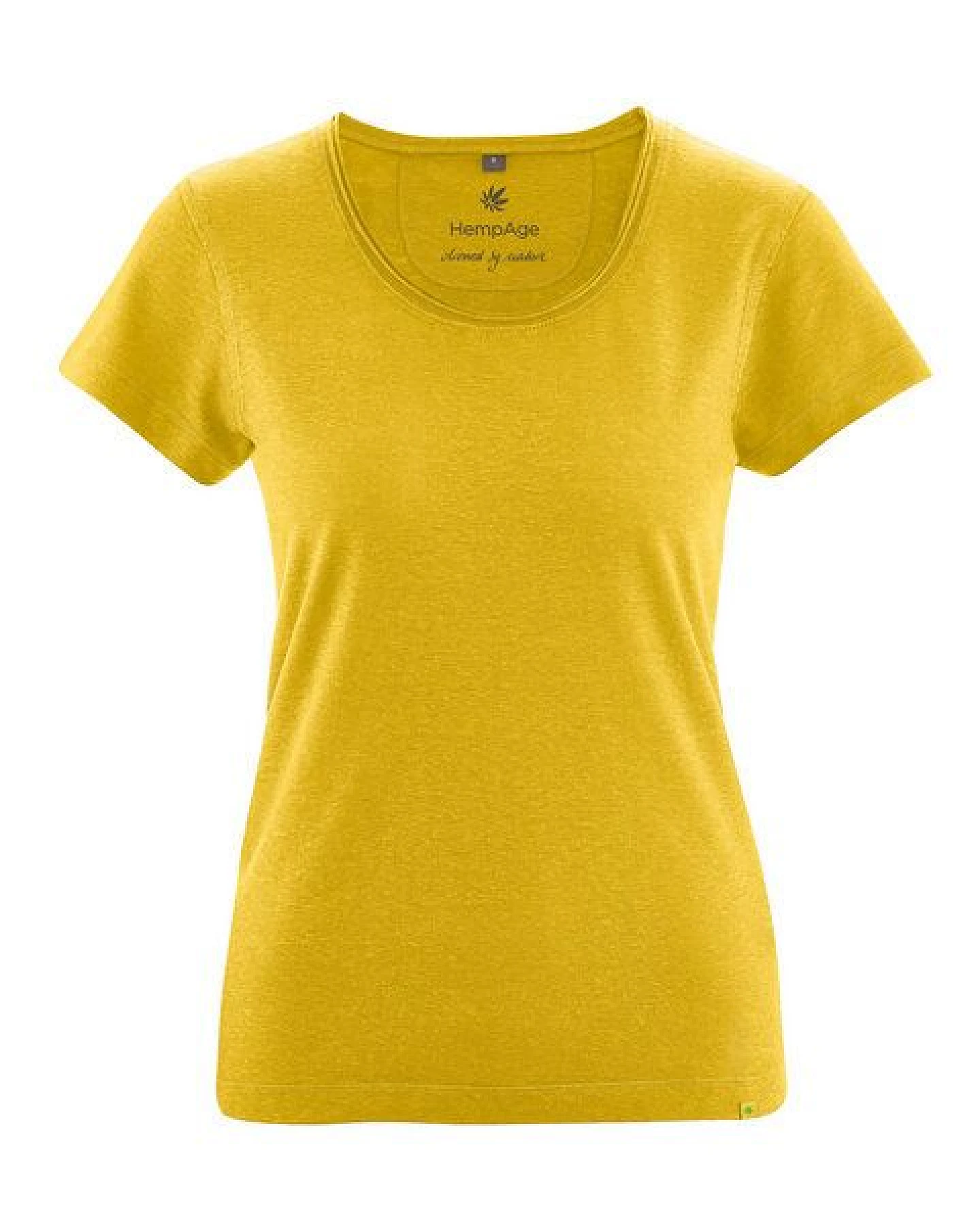 HempAge Damen T-Shirt mit Rollsaum Hanf/Bio-Baumwolle – Ansicht 2