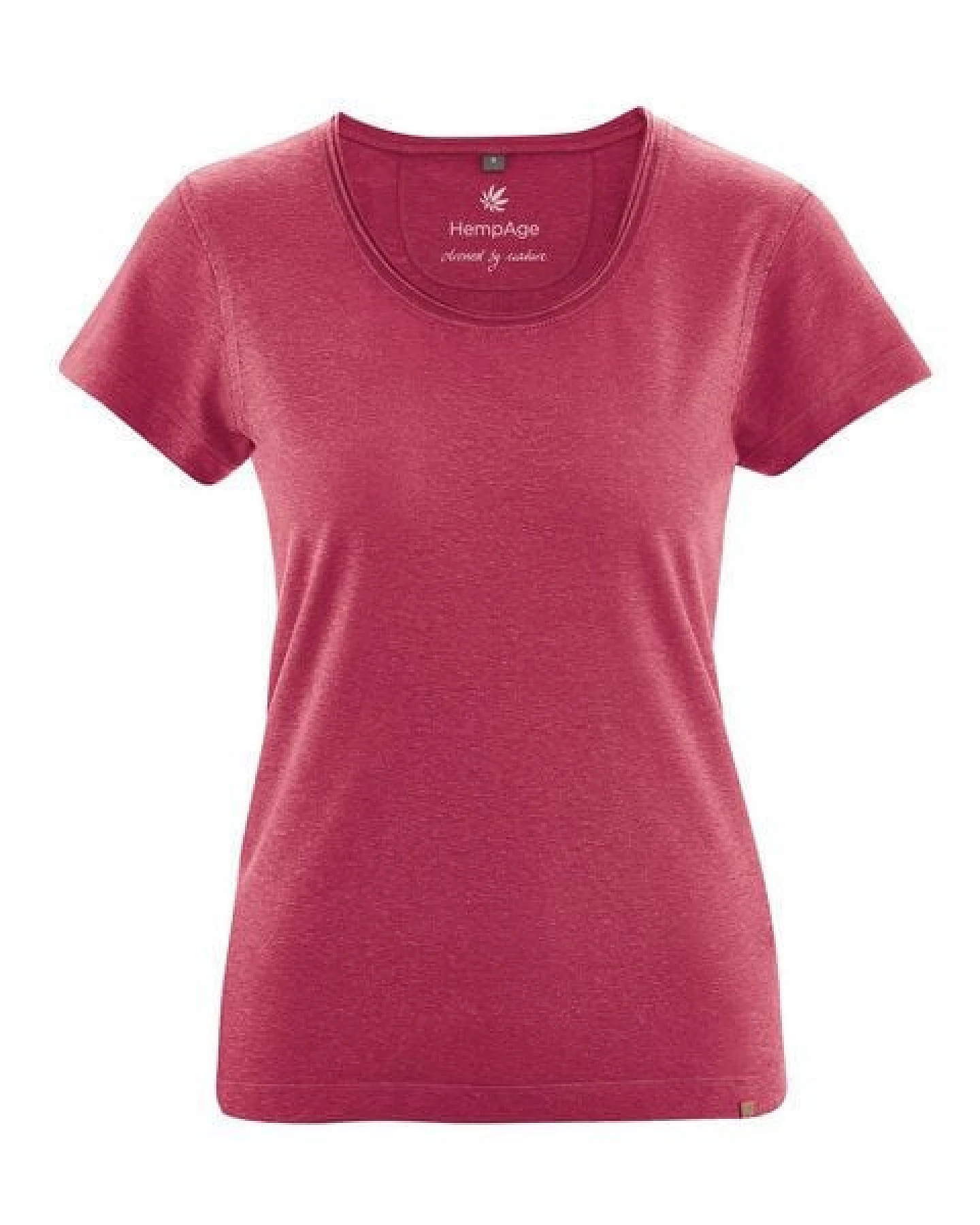 HempAge Damen T-Shirt mit Rollsaum Hanf/Bio-Baumwolle – Ansicht 2
