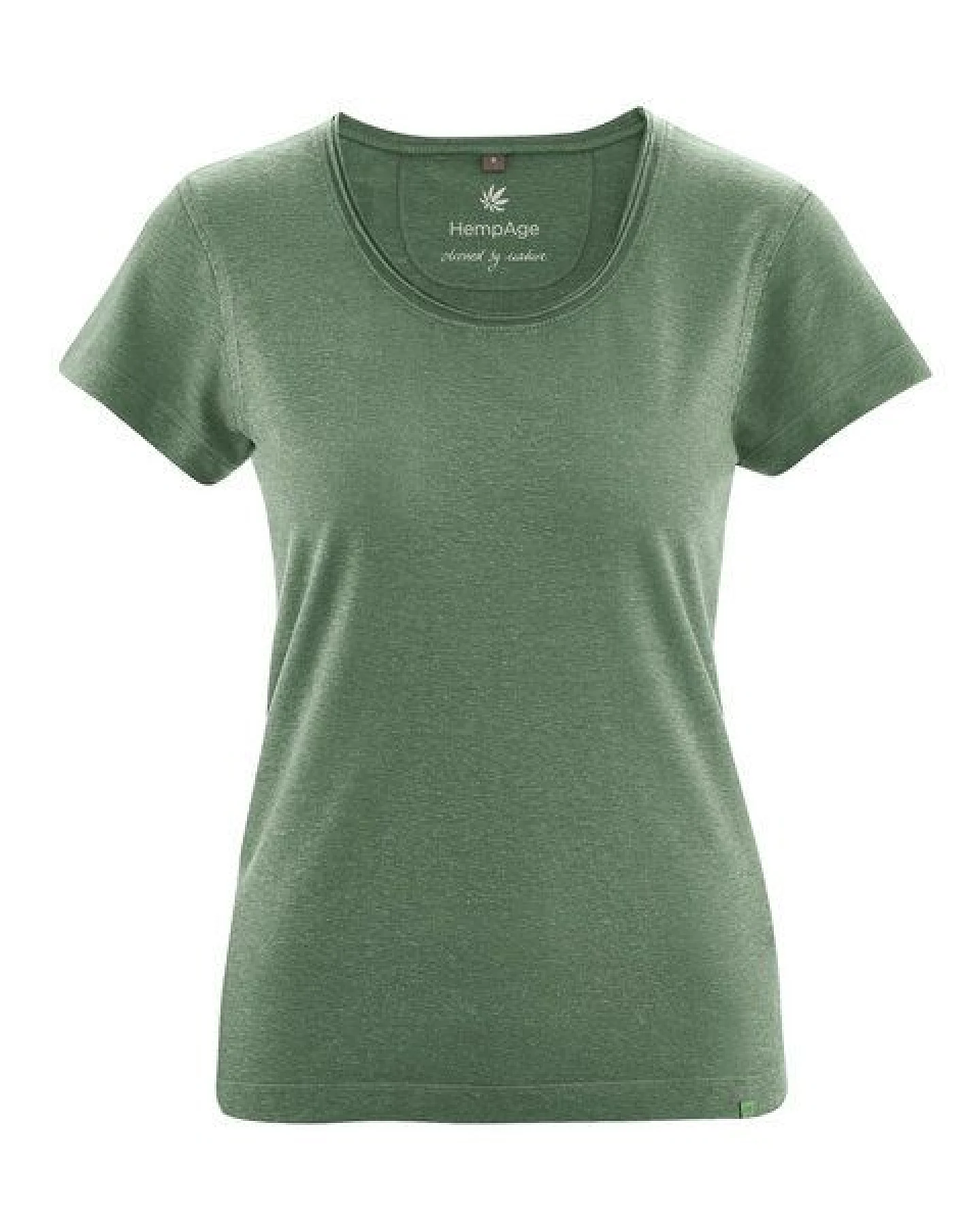 HempAge Damen T-Shirt mit Rollsaum Hanf/Bio-Baumwolle – Ansicht 2