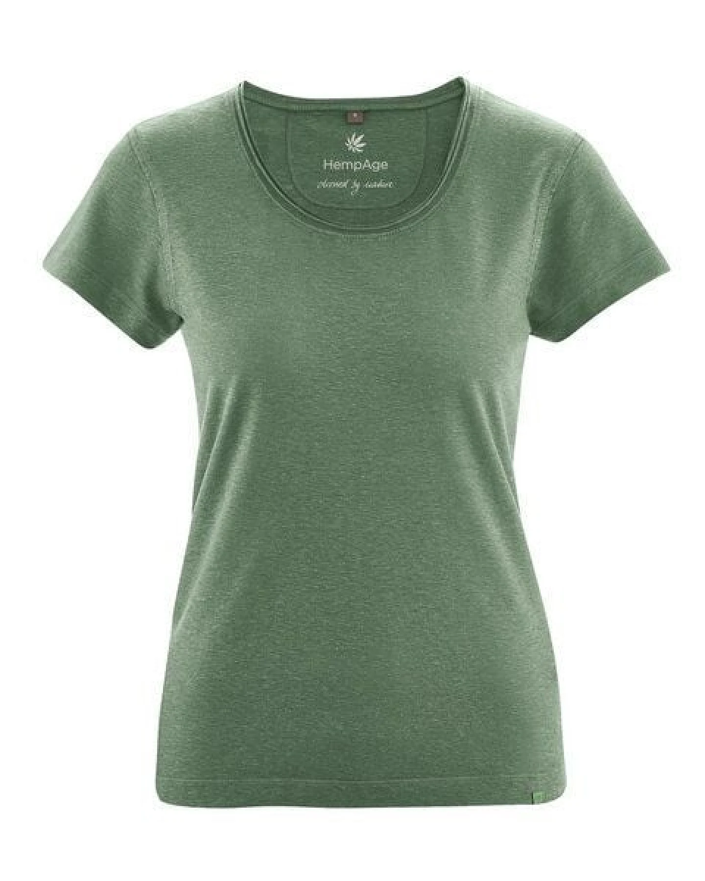 HempAge Damen T-Shirt mit Rollsaum Hanf/Bio-Baumwolle – Ansicht 2