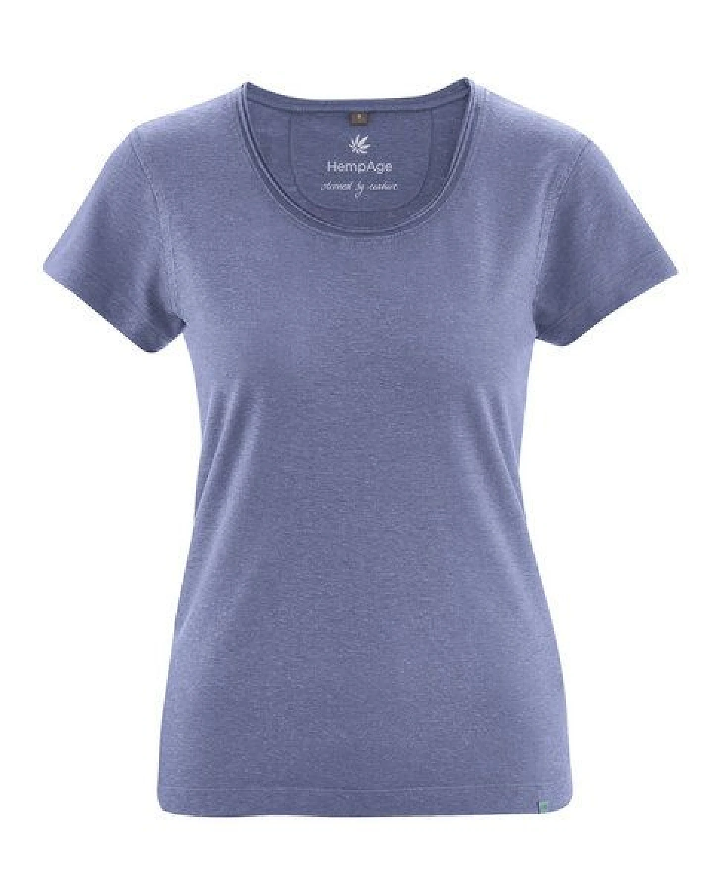 HempAge Damen T-Shirt mit Rollsaum Hanf/Bio-Baumwolle – Ansicht 2