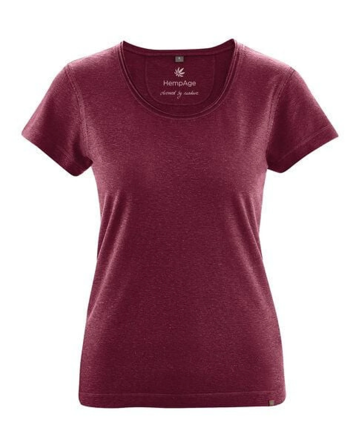 HempAge Damen T-Shirt mit Rollsaum Hanf/Bio-Baumwolle – Ansicht 2