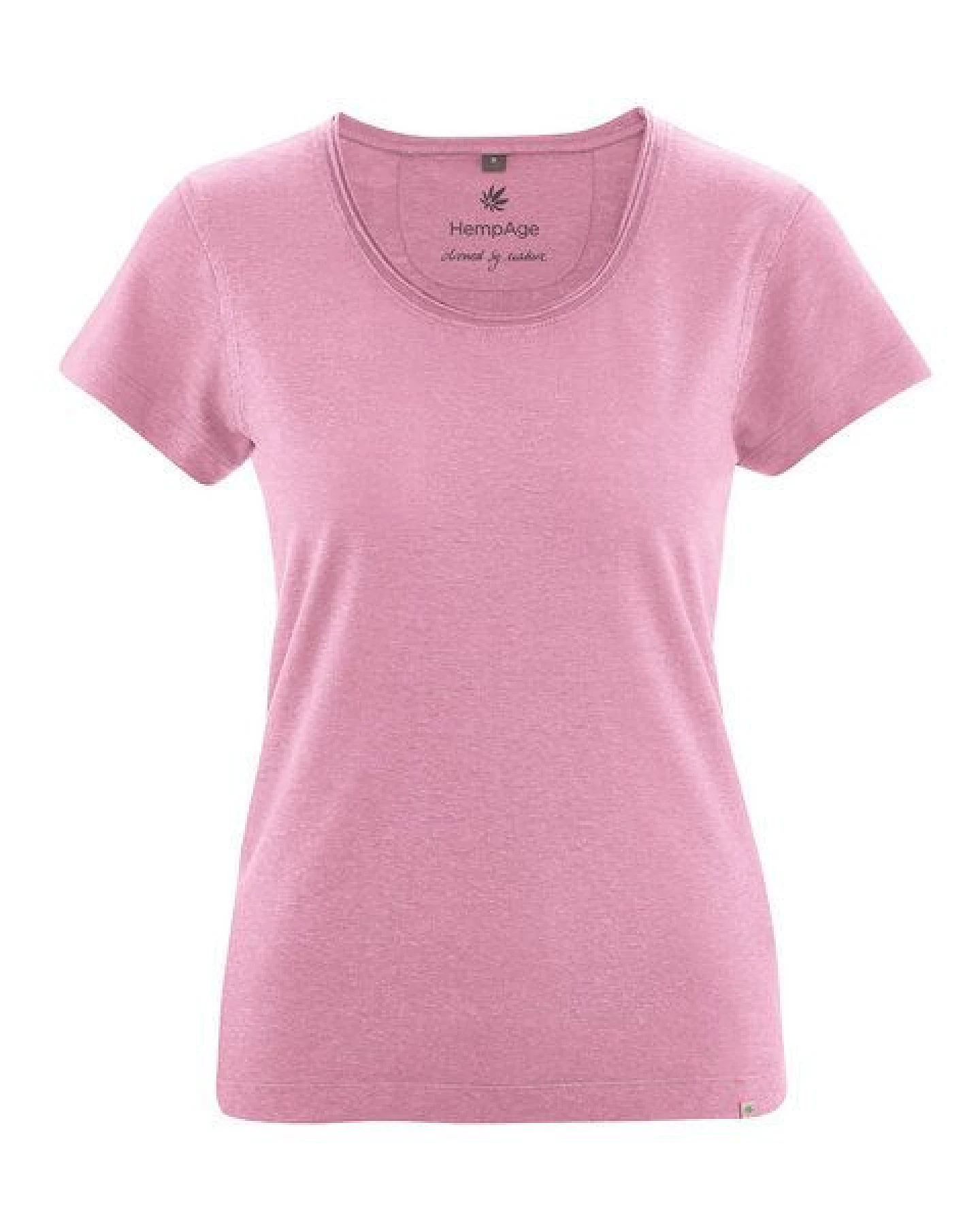 HempAge Damen T-Shirt mit Rollsaum Hanf/Bio-Baumwolle – Ansicht 2