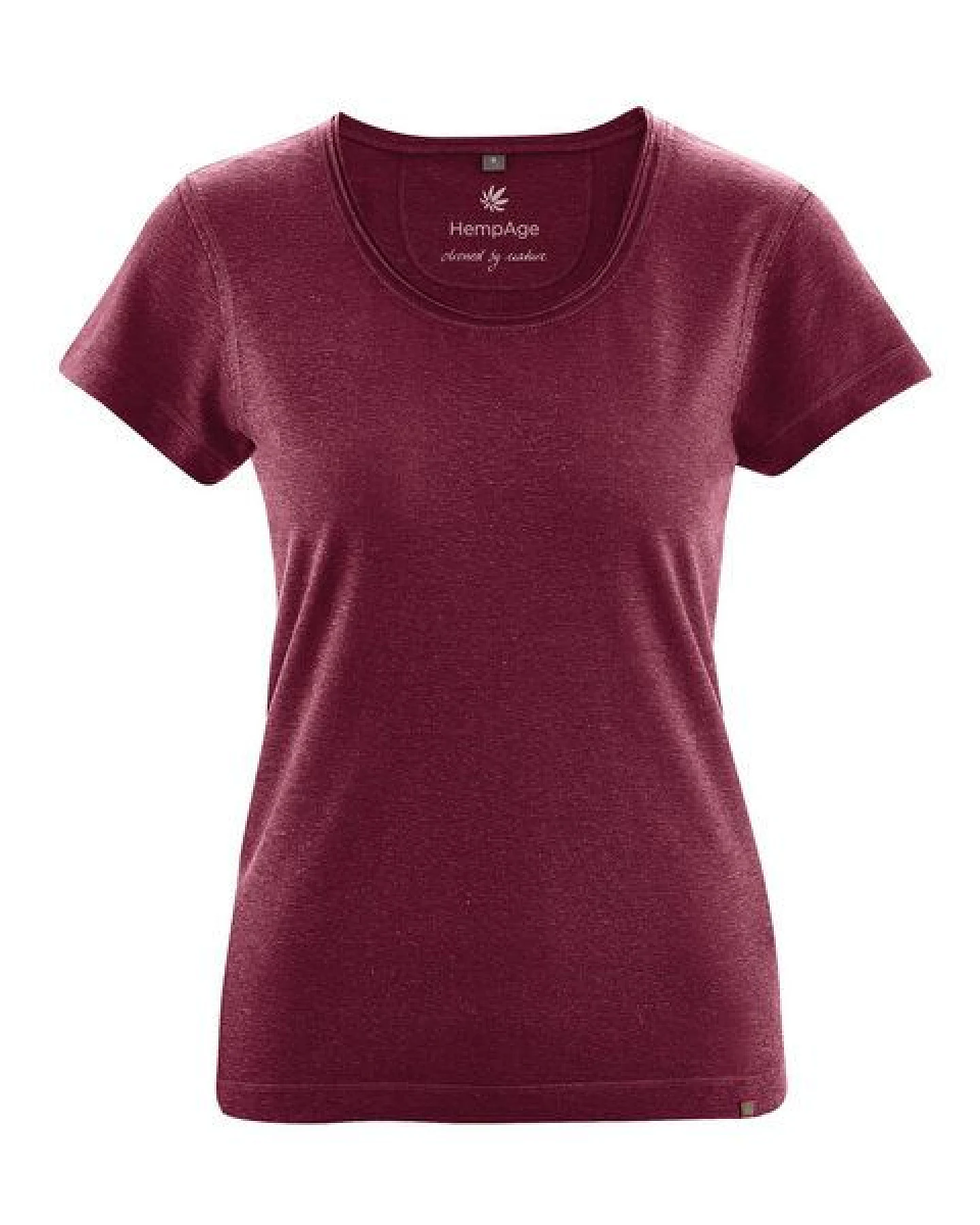 HempAge Damen T-Shirt mit Rollsaum Hanf/Bio-Baumwolle – Ansicht 2
