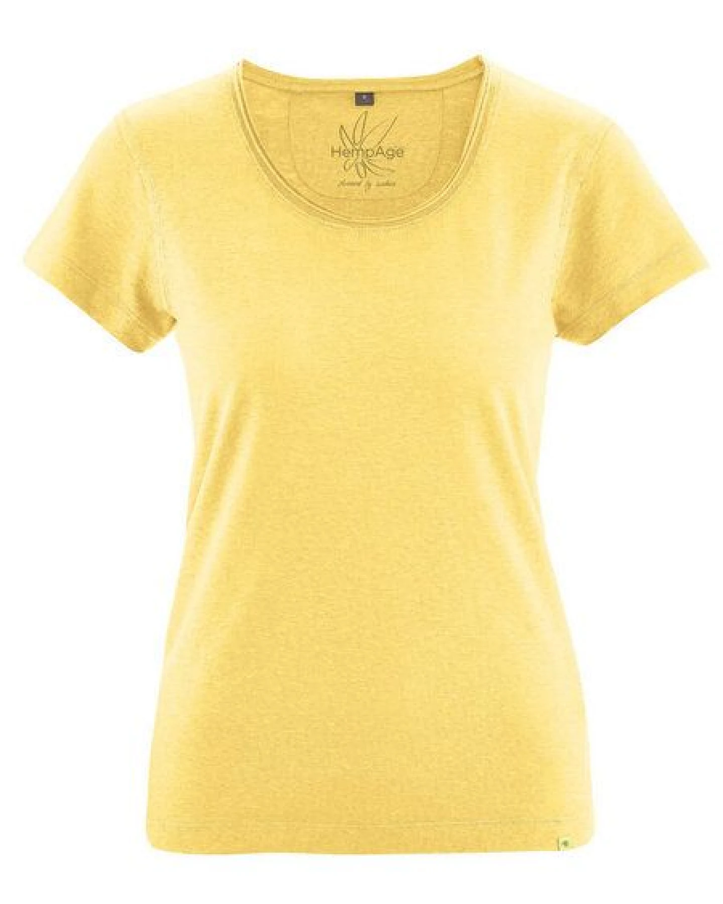 HempAge Damen T-Shirt mit Rollsaum Hanf/Bio-Baumwolle – Ansicht 2