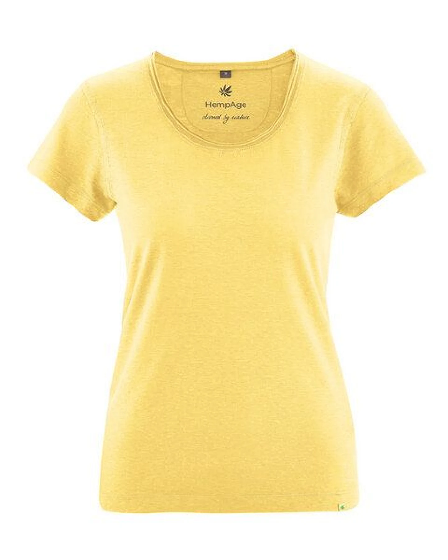 HempAge Damen T-Shirt mit Rollsaum Hanf/Bio-Baumwolle – Ansicht 2