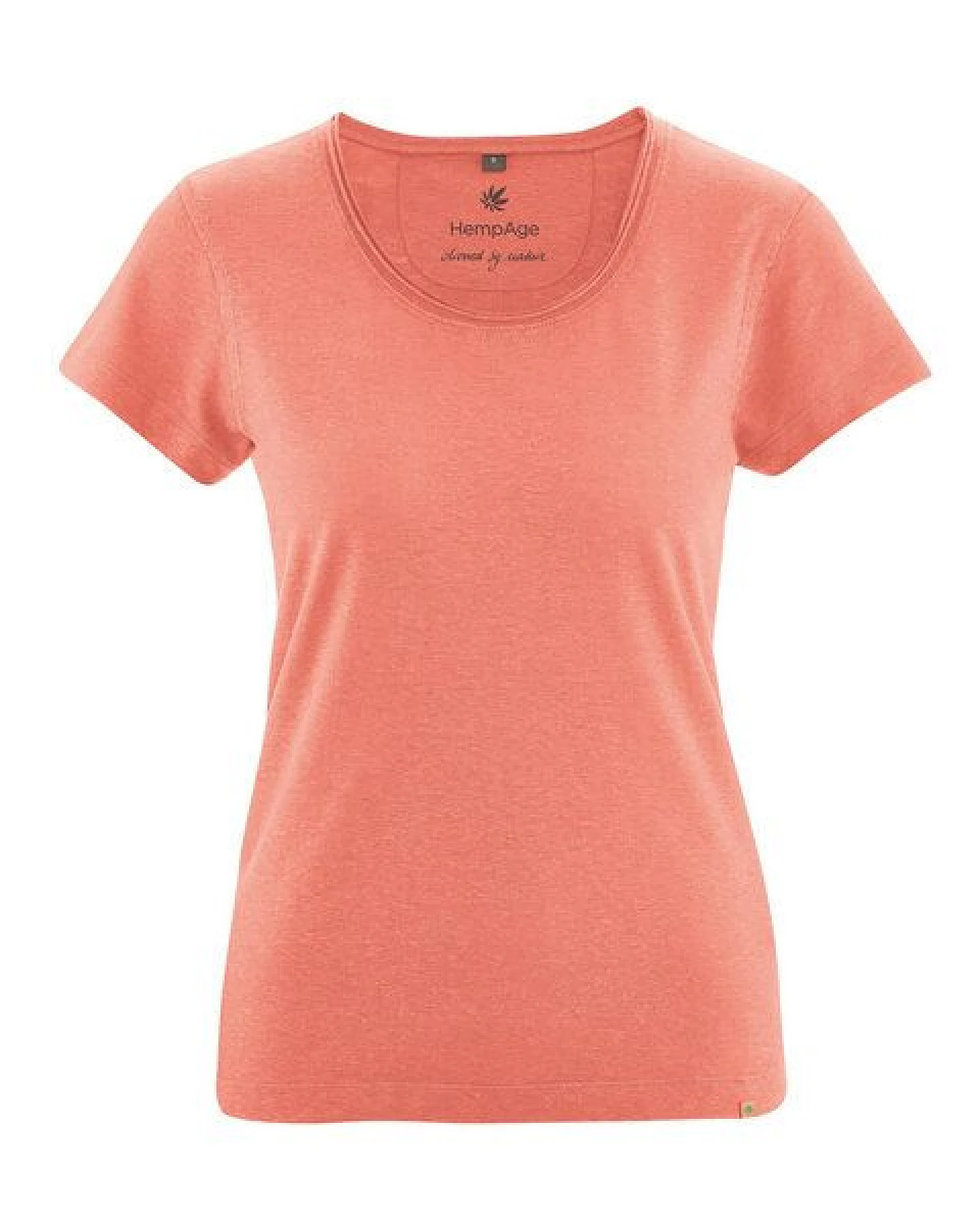 HempAge Damen T-Shirt mit Rollsaum Hanf/Bio-Baumwolle – Ansicht 2