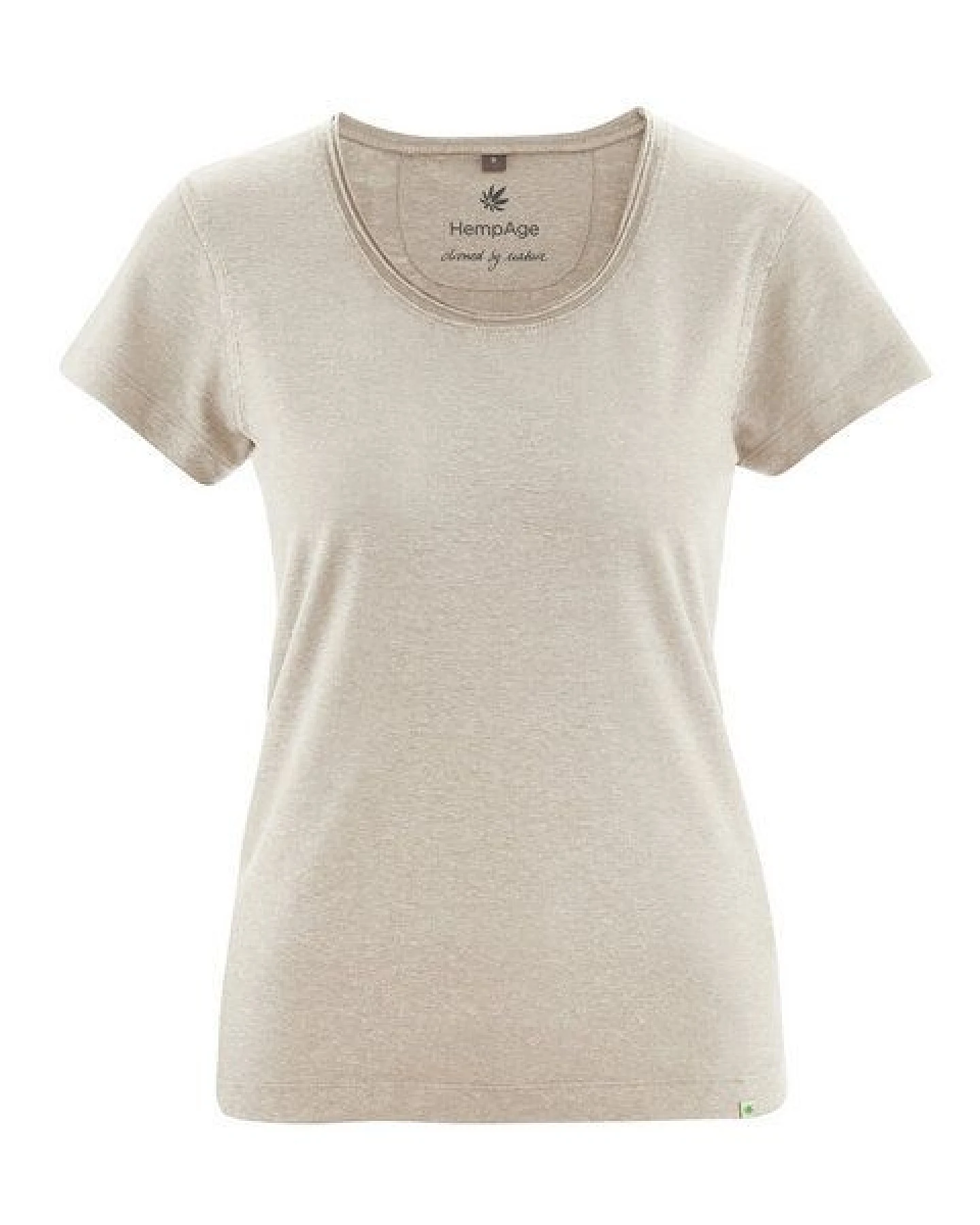HempAge Damen T-Shirt mit Rollsaum Hanf/Bio-Baumwolle – Ansicht 2