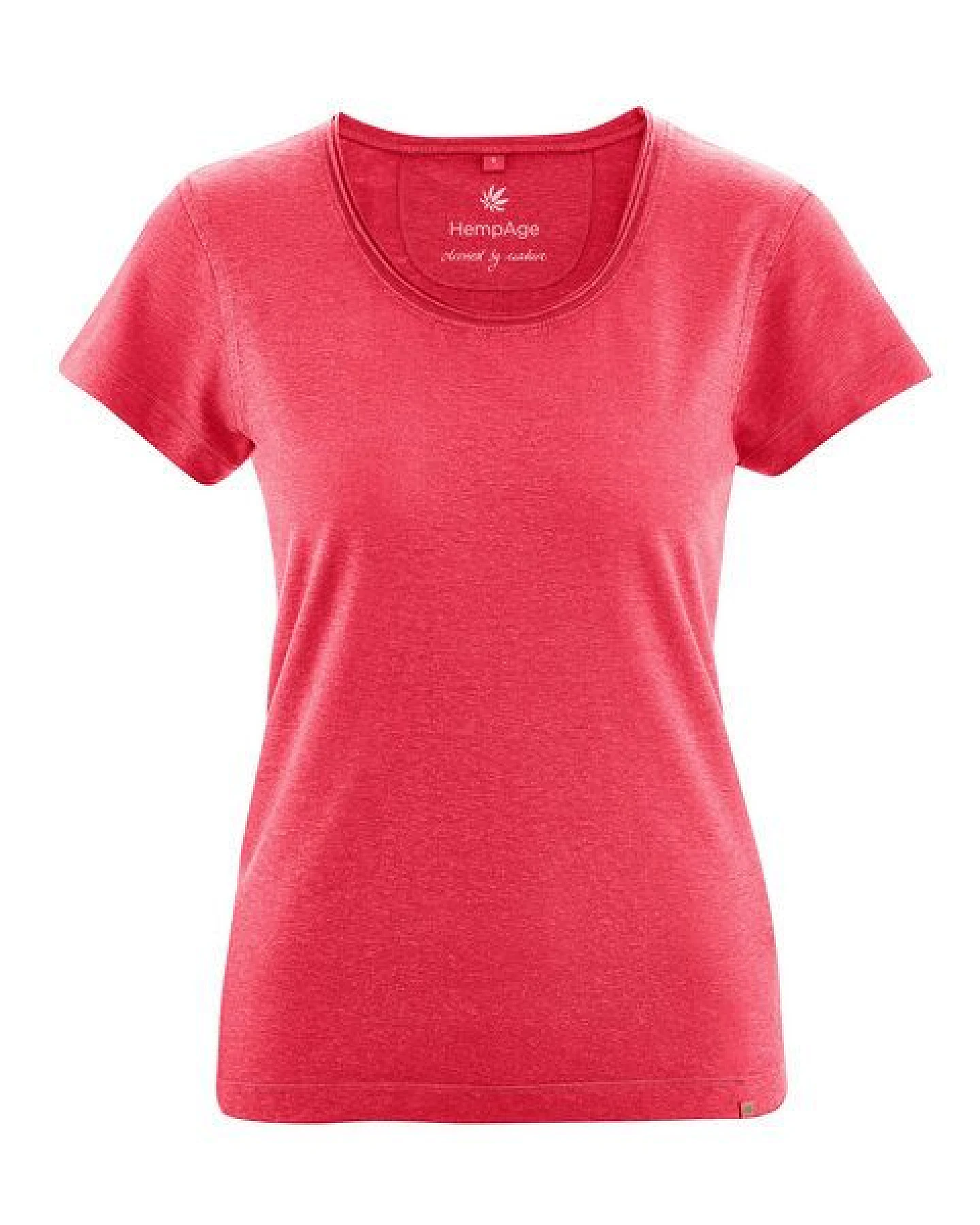 HempAge Damen T-Shirt mit Rollsaum Hanf/Bio-Baumwolle – Ansicht 2