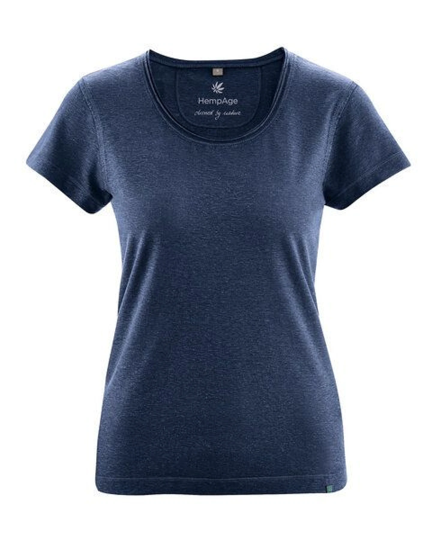 HempAge Damen T-Shirt mit Rollsaum Hanf/Bio-Baumwolle – Ansicht 2