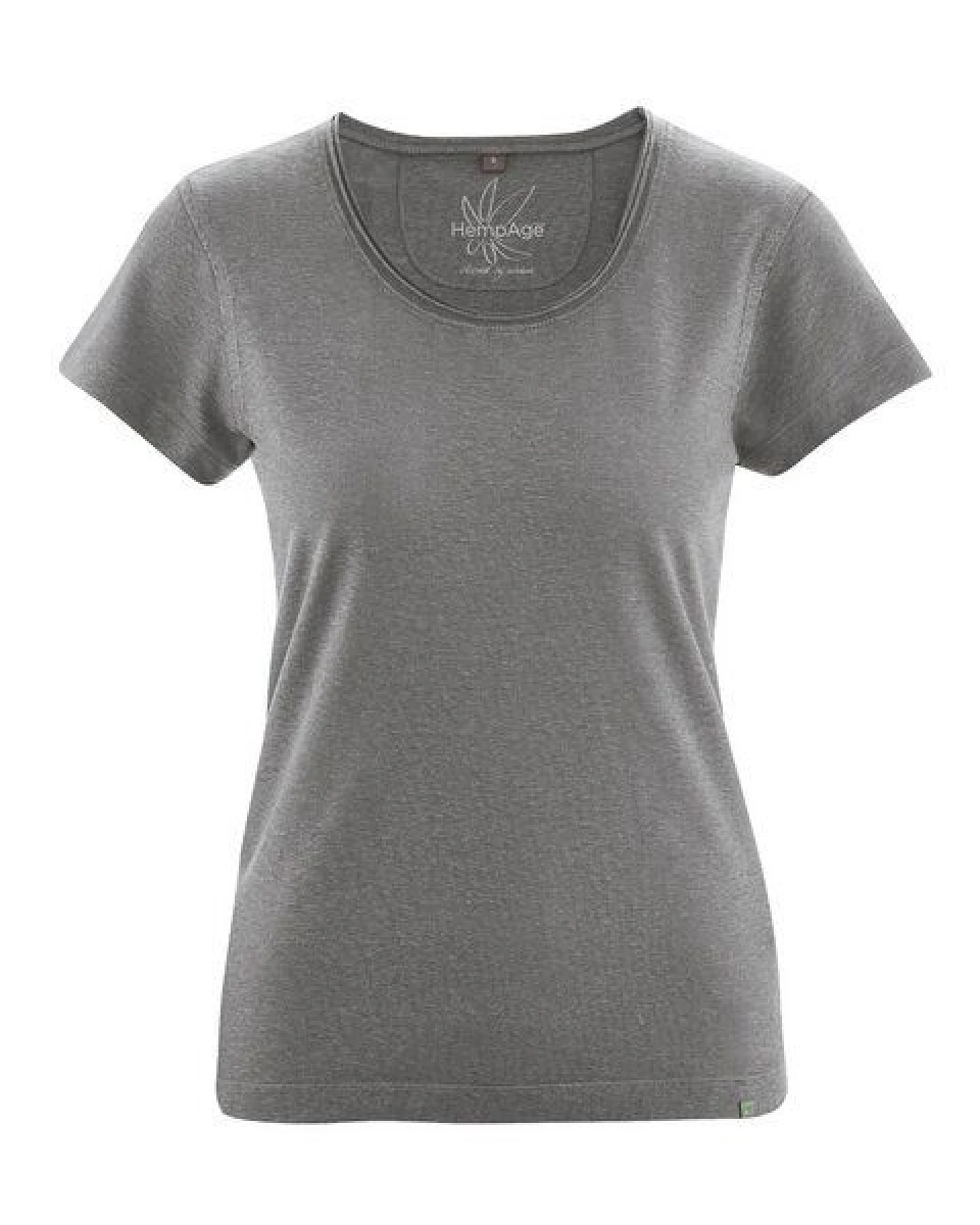 HempAge Damen T-Shirt mit Rollsaum Hanf/Bio-Baumwolle – Ansicht 2