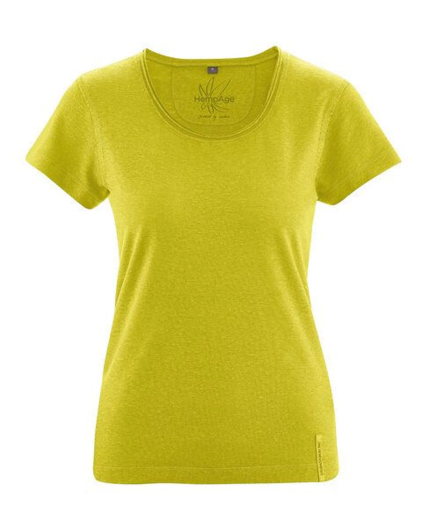 HempAge Damen T-Shirt mit Rollsaum Hanf/Bio-Baumwolle – Ansicht 3