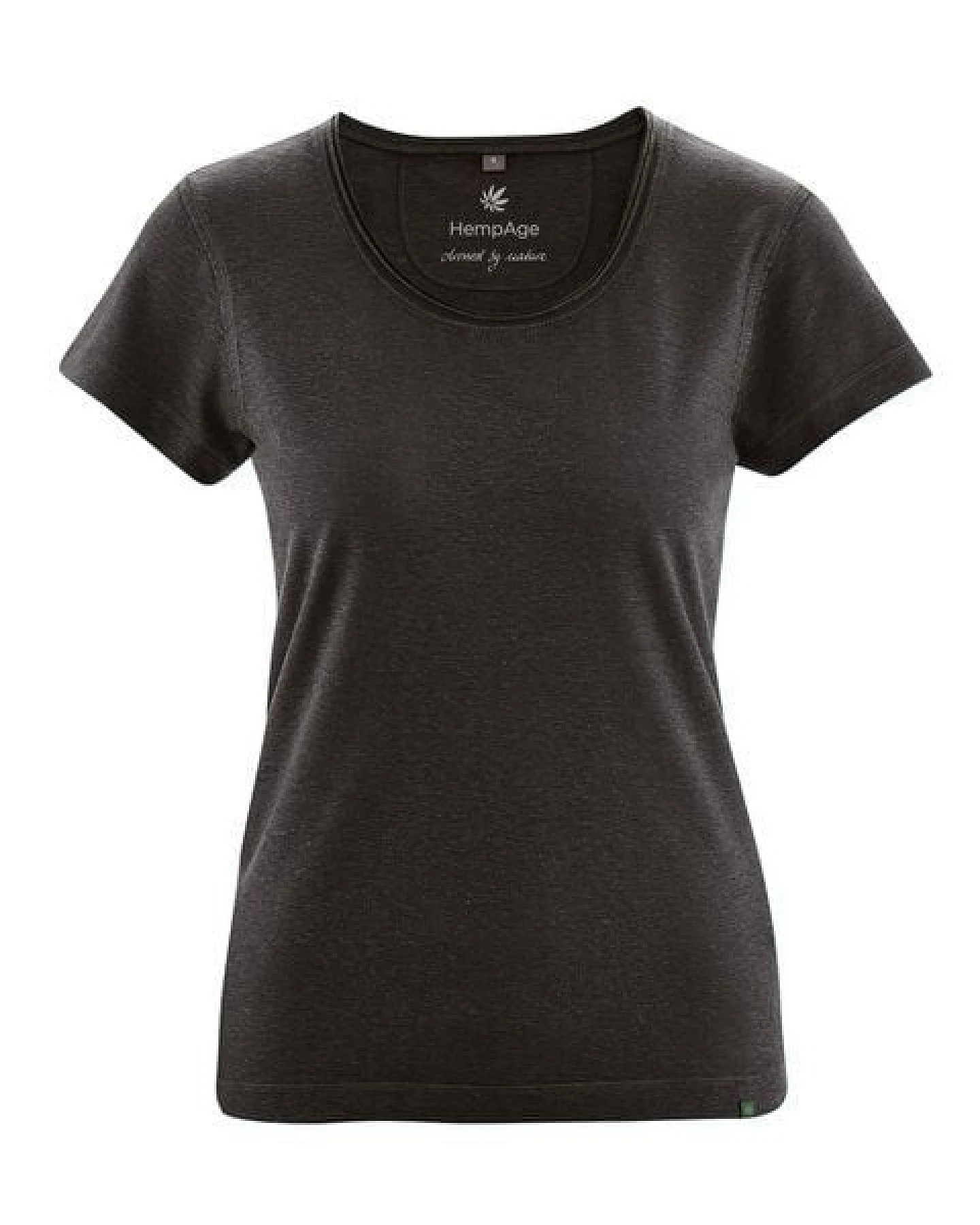 HempAge Damen T-Shirt mit Rollsaum Hanf/Bio-Baumwolle – Ansicht 2