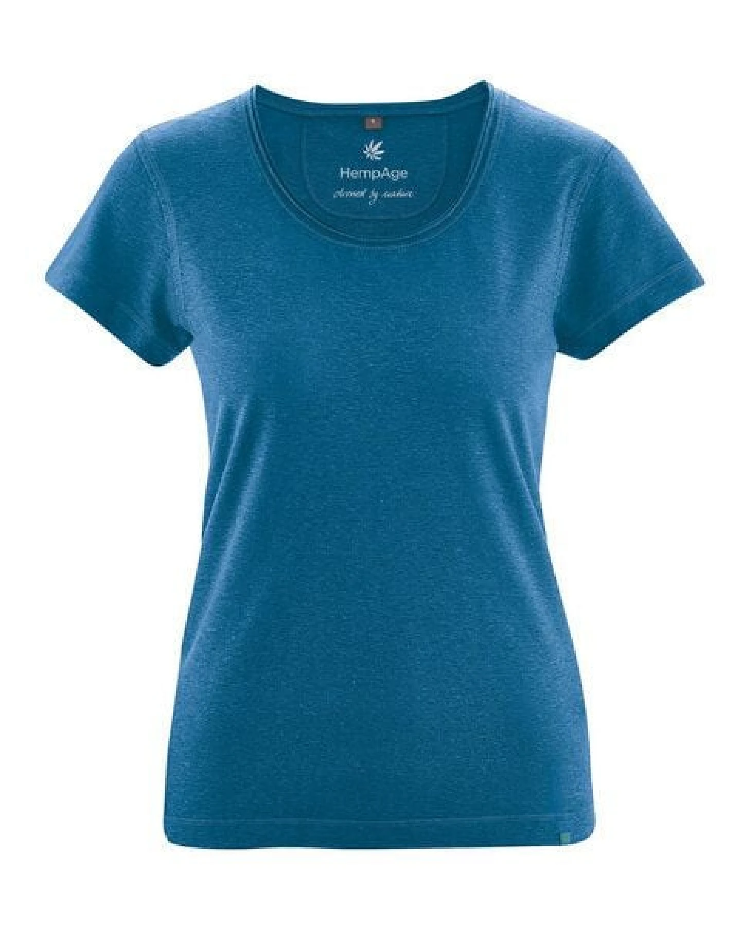 HempAge Damen T-Shirt mit Rollsaum Hanf/Bio-Baumwolle – Ansicht 2