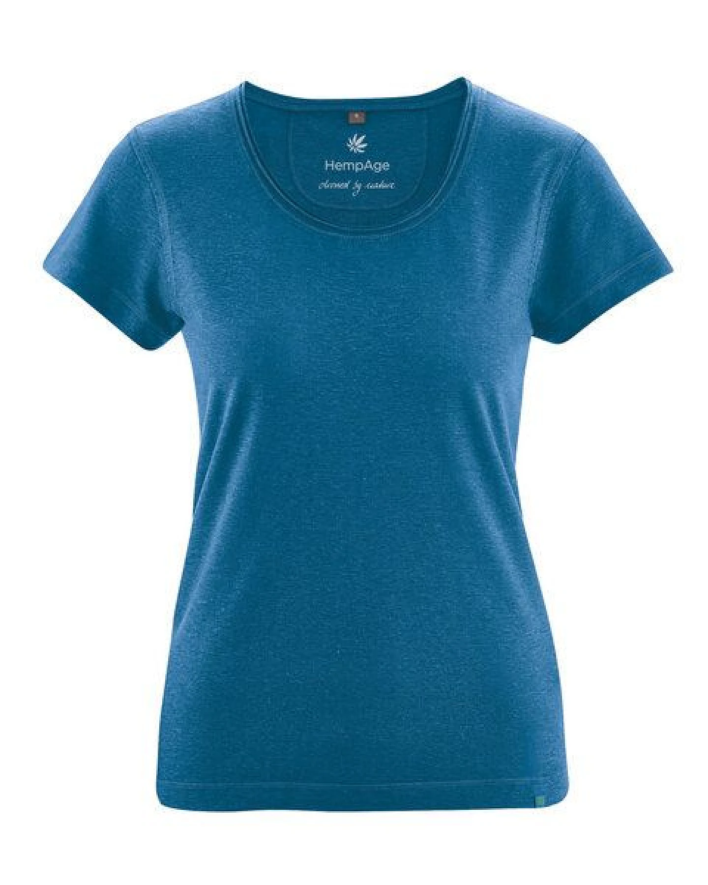 HempAge Damen T-Shirt mit Rollsaum Hanf/Bio-Baumwolle – Ansicht 3