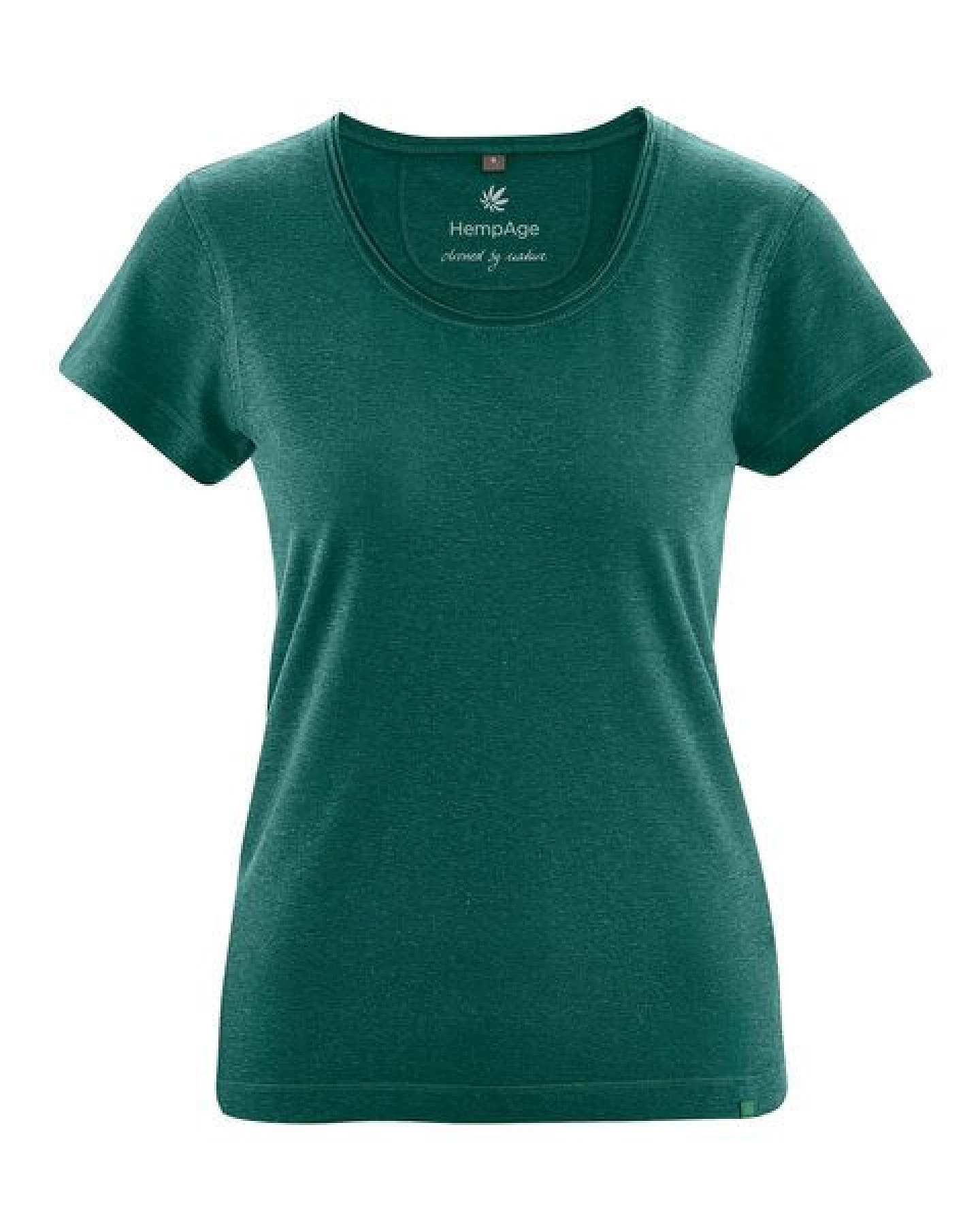HempAge Damen T-Shirt mit Rollsaum Hanf/Bio-Baumwolle – Ansicht 2