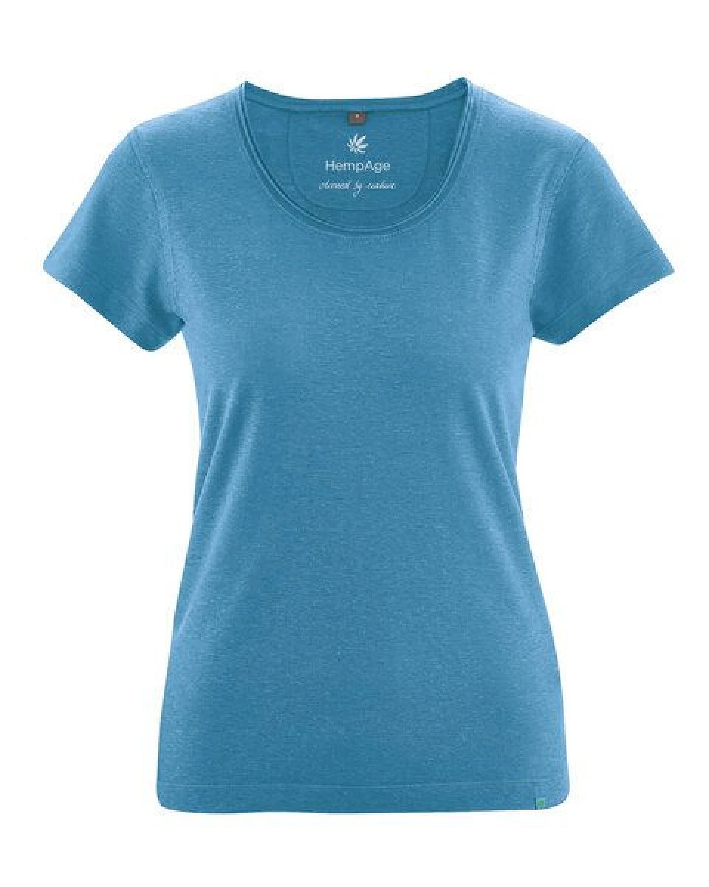 HempAge Damen T-Shirt mit Rollsaum Hanf/Bio-Baumwolle – Ansicht 2
