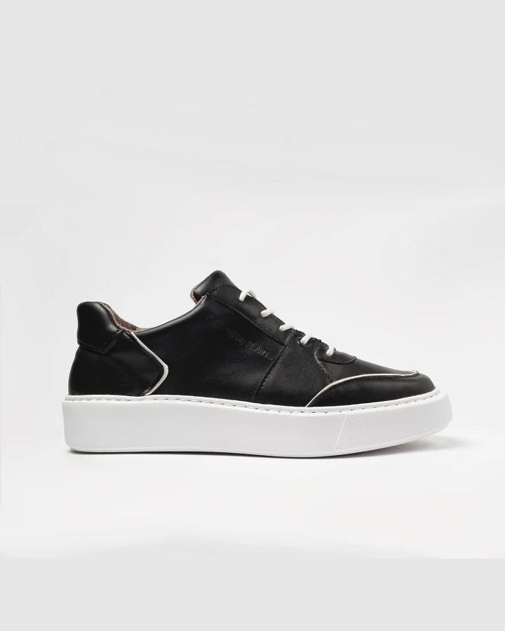 AGAZI Damen vegan Sneaker Emi Schwarz & Weiß