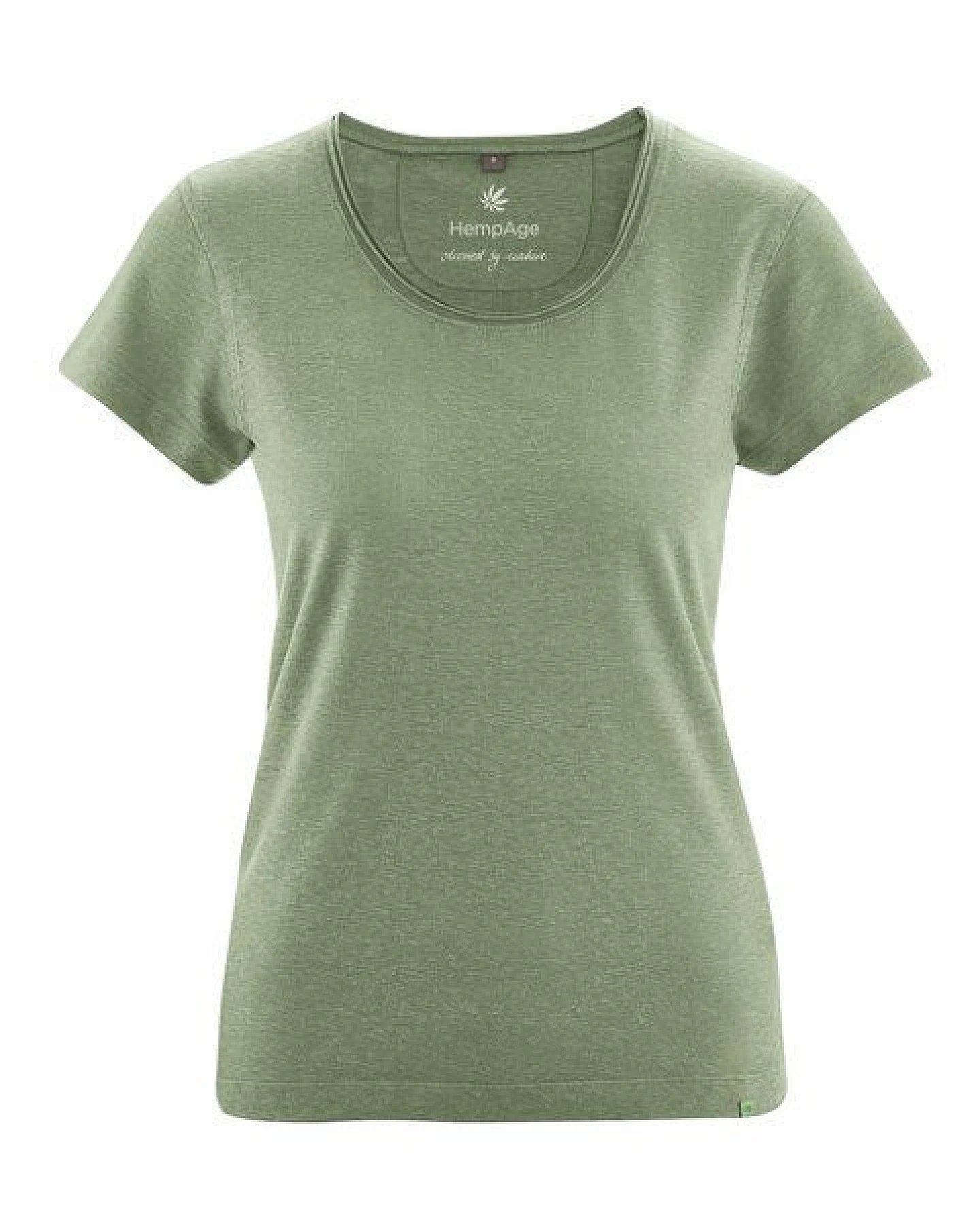HempAge Damen T-Shirt mit Rollsaum Hanf/Bio-Baumwolle – Ansicht 3