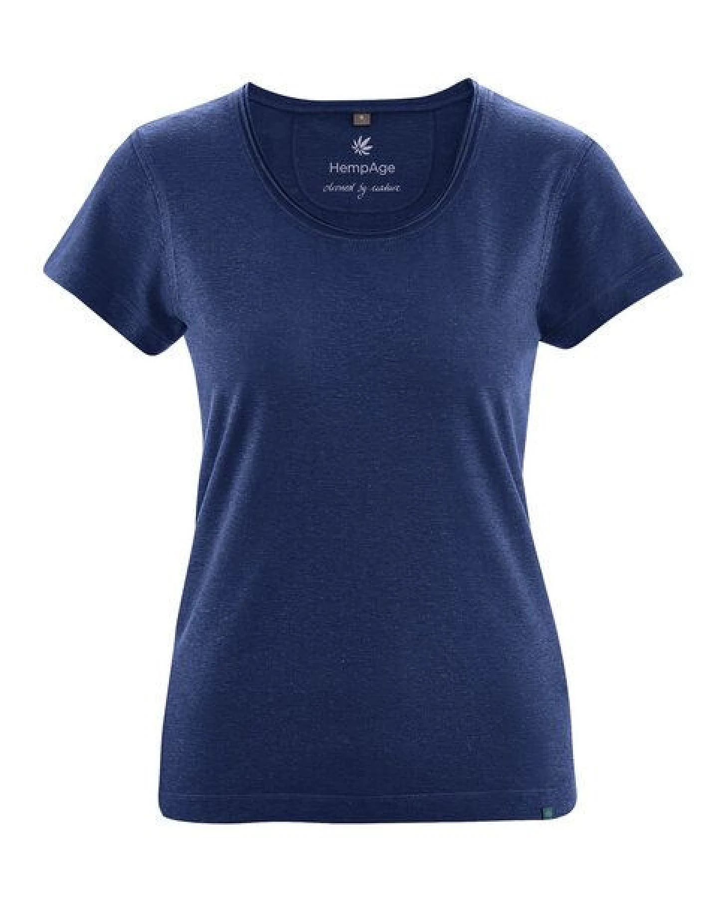 HempAge Damen T-Shirt mit Rollsaum Hanf/Bio-Baumwolle – Ansicht 2