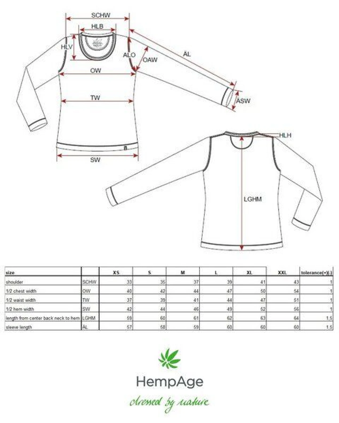 HempAge Damen Langarm-Shirt Lene Hanf/Bio-Baumwolle – Ansicht 3