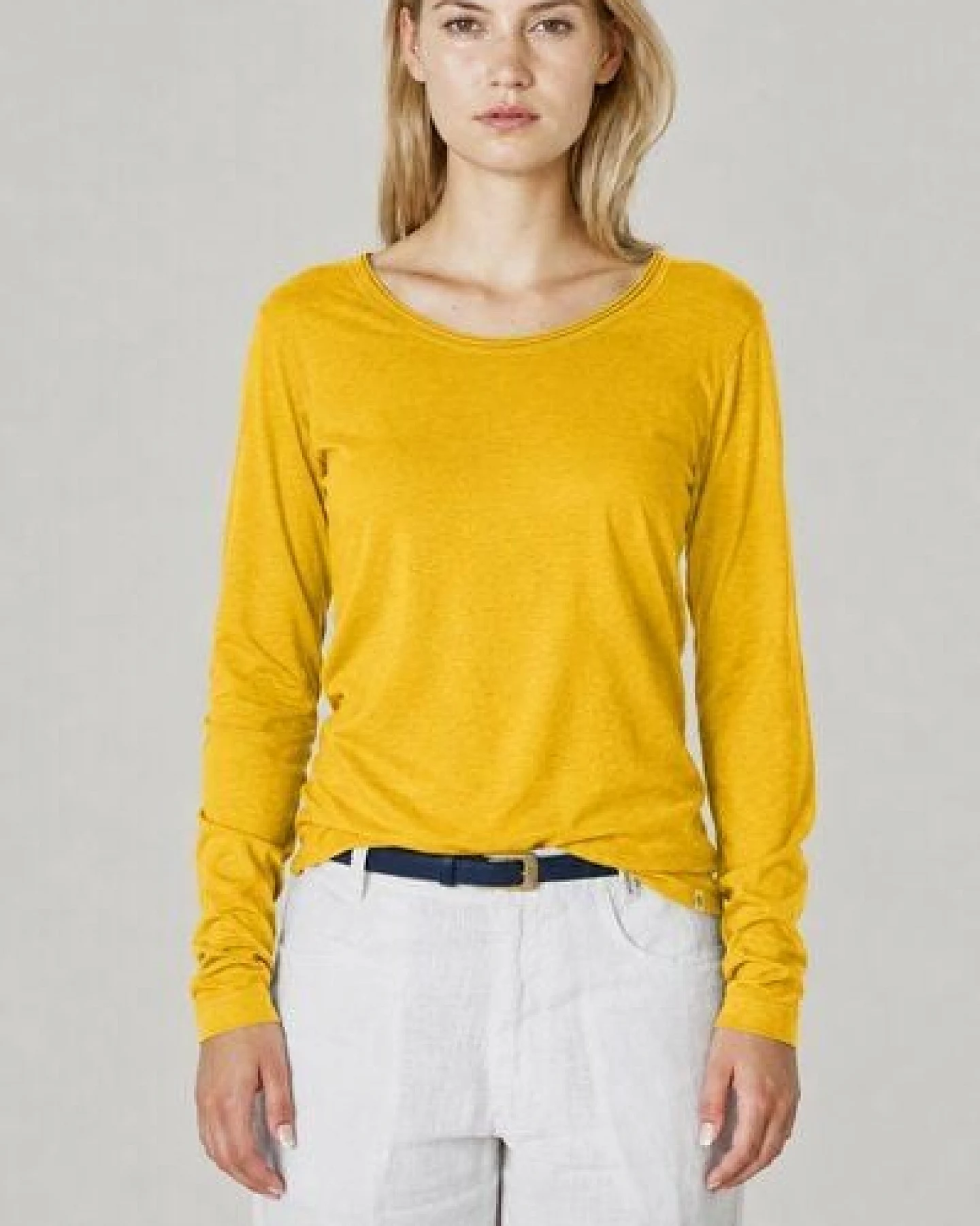 HempAge Damen Langarm-Shirt Lene Hanf/Bio-Baumwolle – Ansicht 2