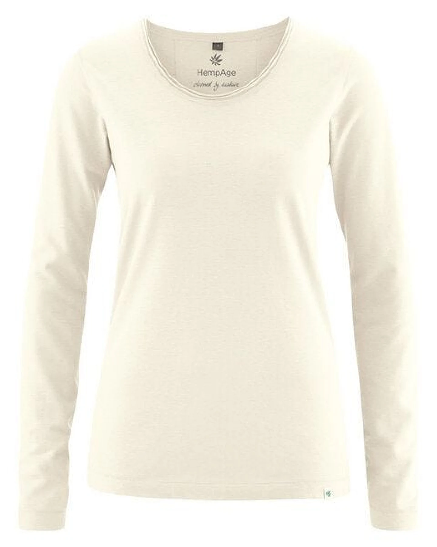 HempAge Damen Langarm-Shirt Lene Hanf/Bio-Baumwolle – Ansicht 2
