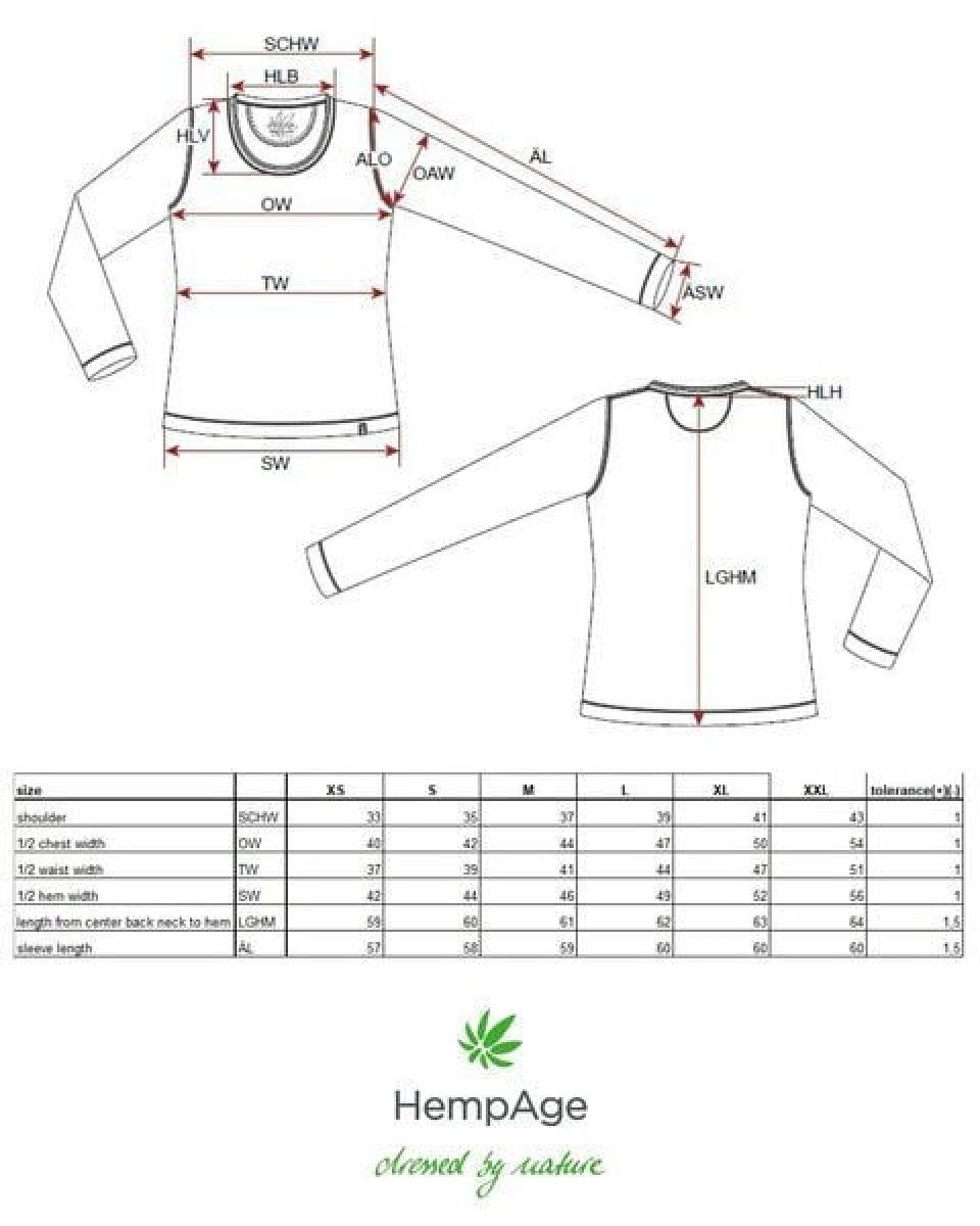 HempAge Damen Langarm-Shirt Lene Hanf/Bio-Baumwolle – Ansicht 3