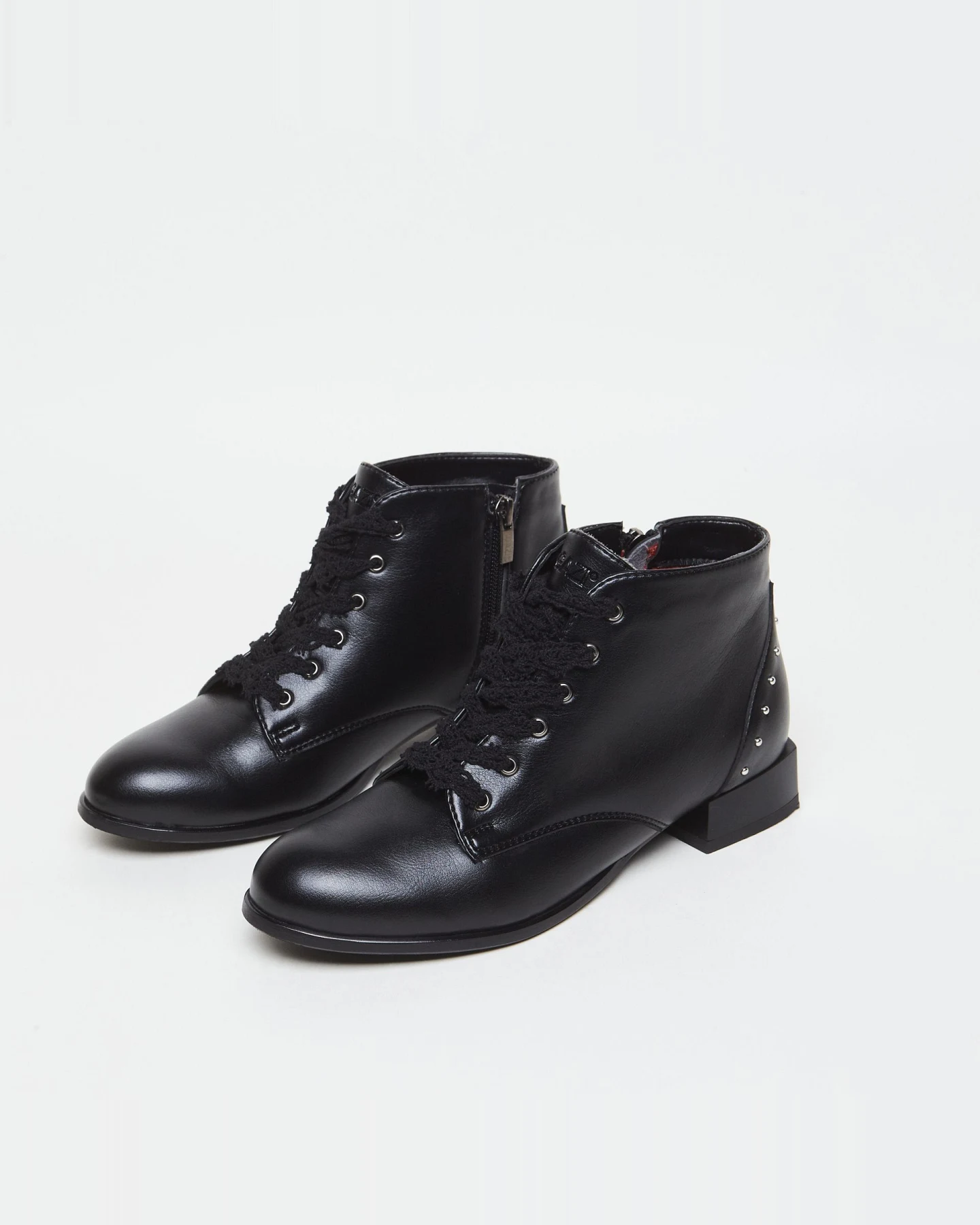 AGAZI Damen vegan Stiefel Alex Schwarz – Ansicht 2