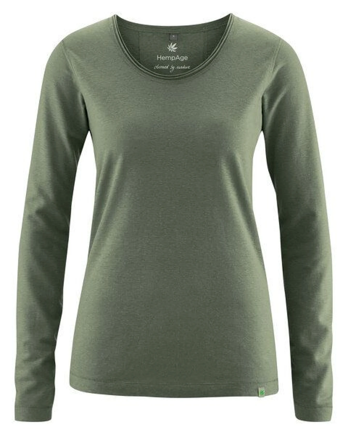 HempAge Damen Langarm-Shirt Lene Hanf/Bio-Baumwolle – Ansicht 2