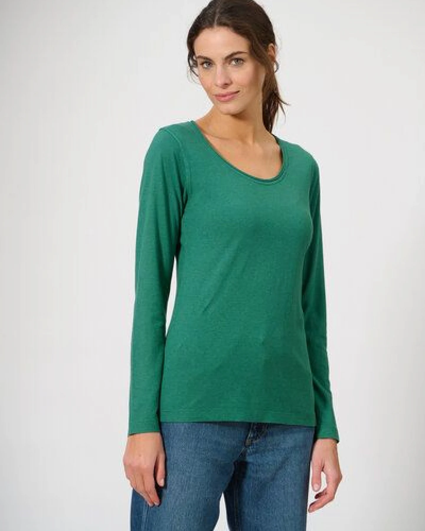 HempAge Damen Langarm-Shirt Lene Hanf/Bio-Baumwolle – Ansicht 4